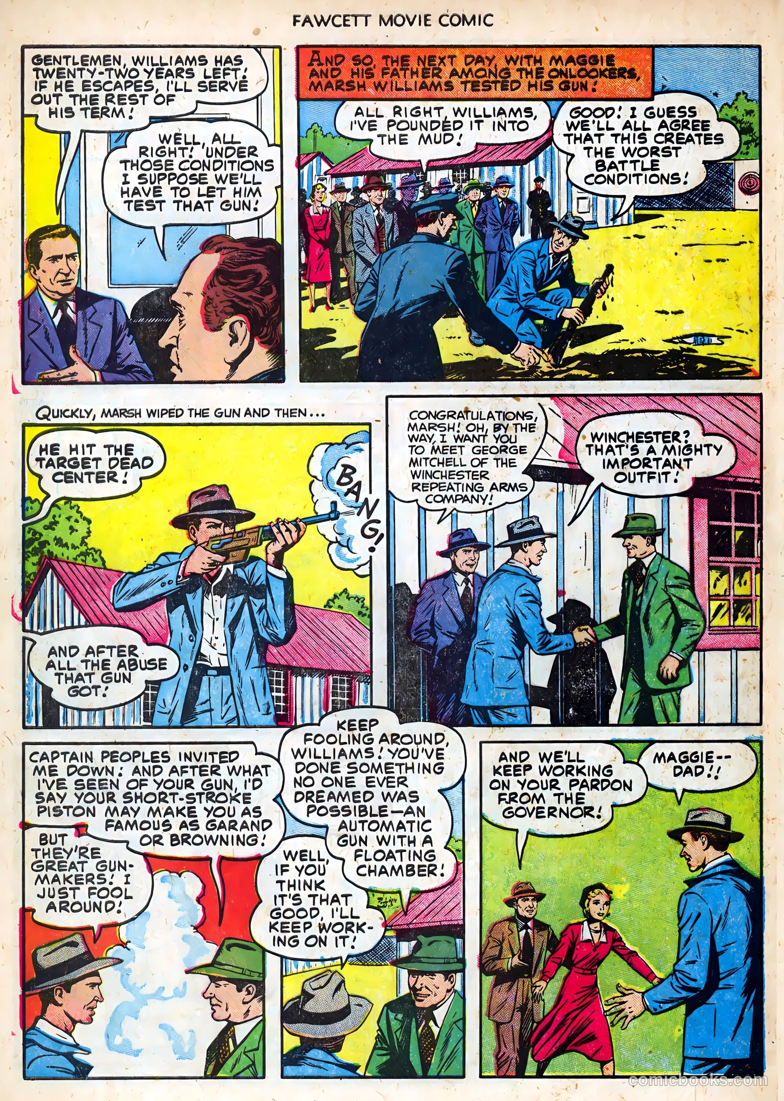 Fawcett Movie Comic 19 - Carbine Williams #1 — page 32 of 36