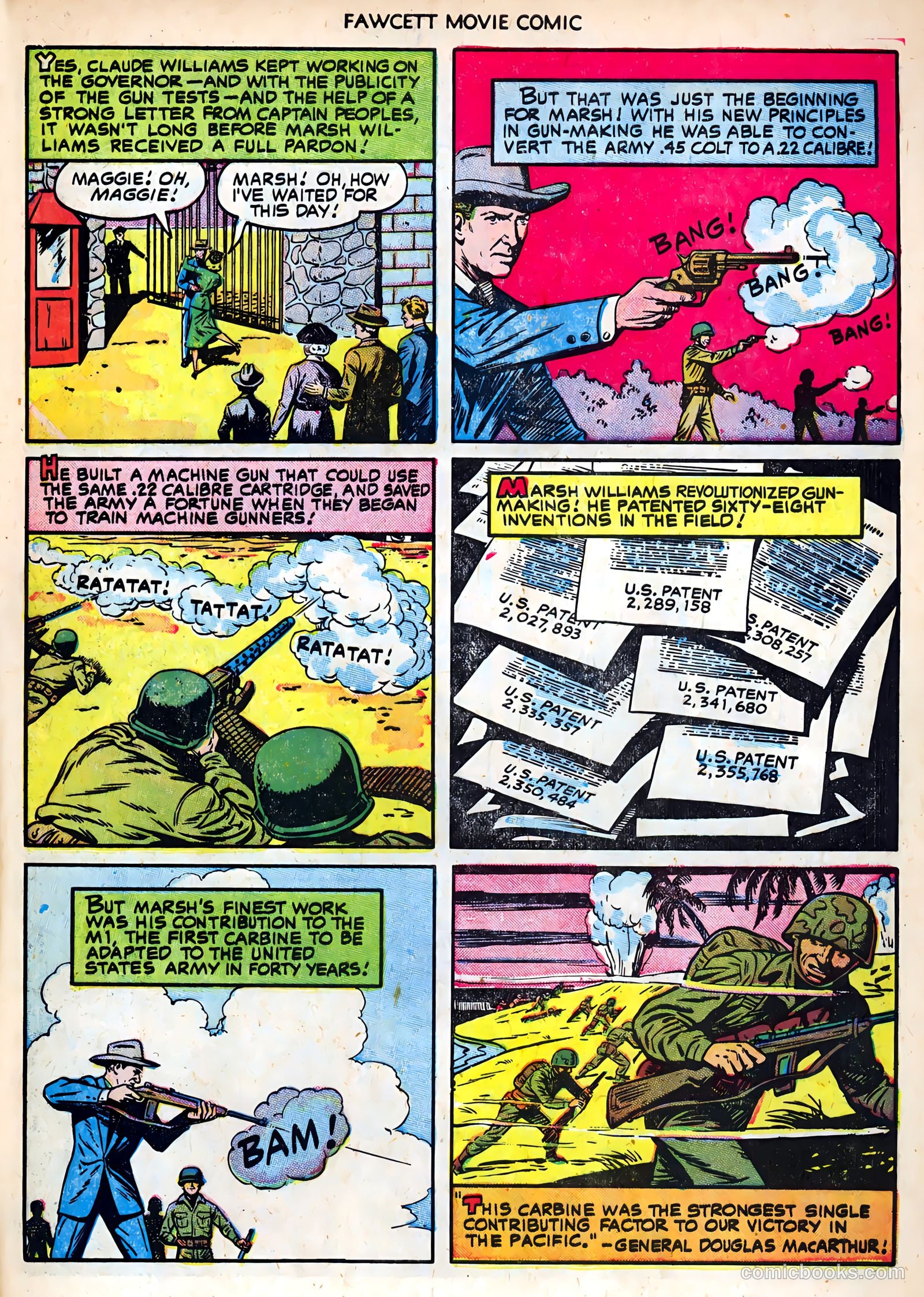 Fawcett Movie Comic 19 - Carbine Williams #1 — page 33 of 36
