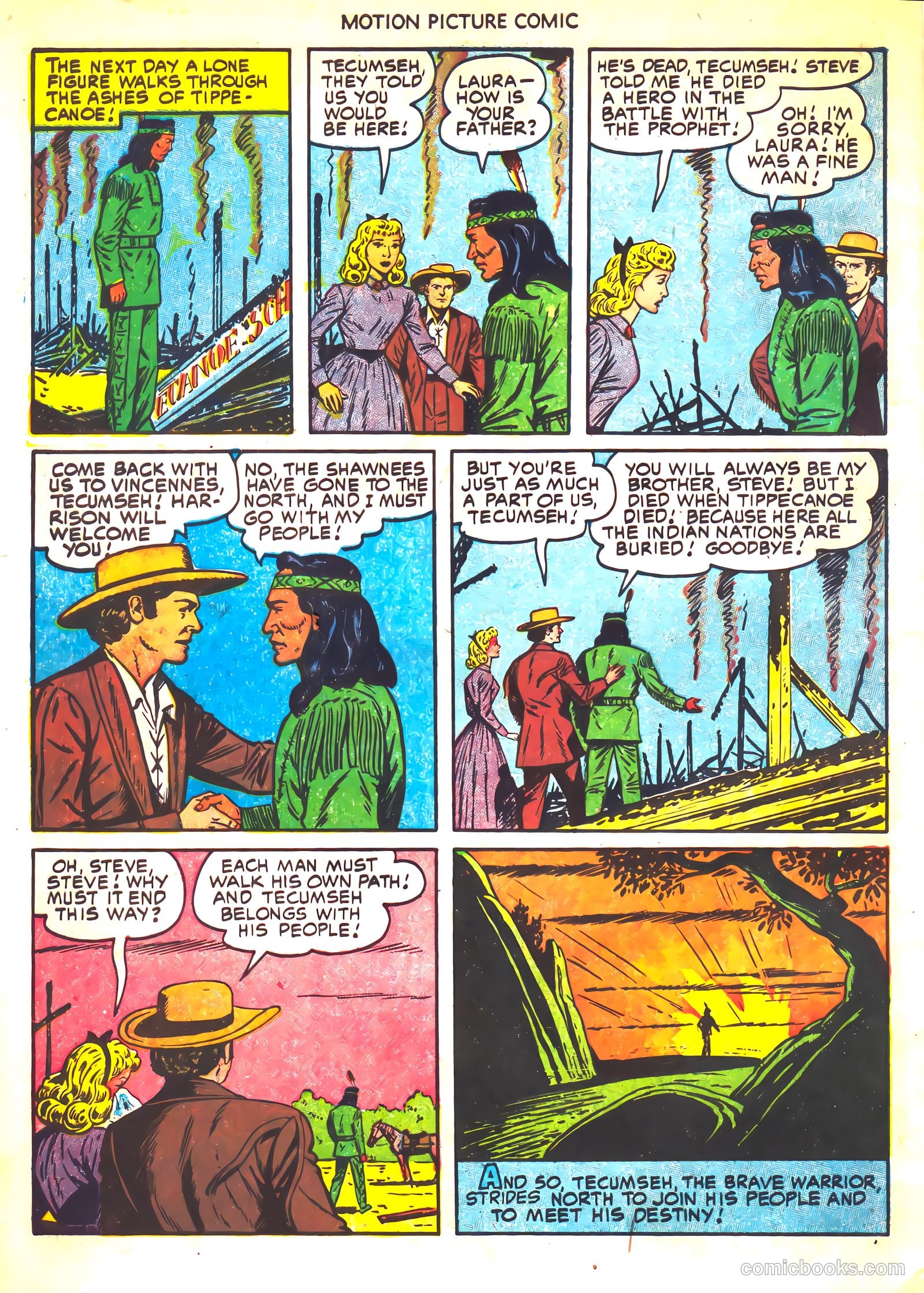 Motion Picture Comics 112 Brave Warrior #1 — page 34 of 36