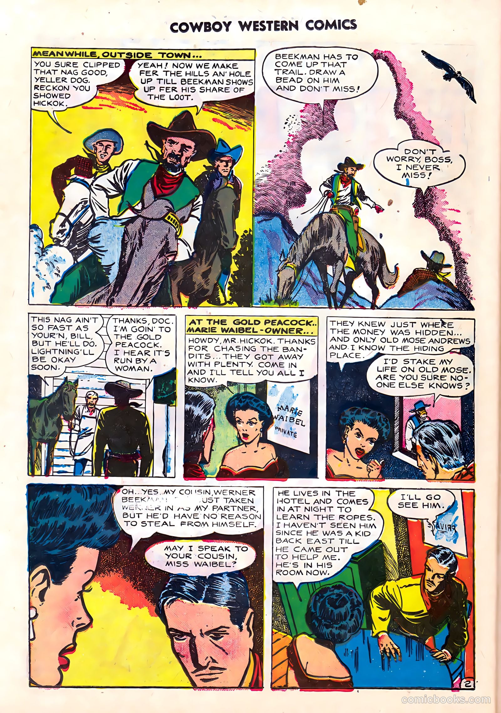 Cowboy Western #23 (1954) — page 32 of 36