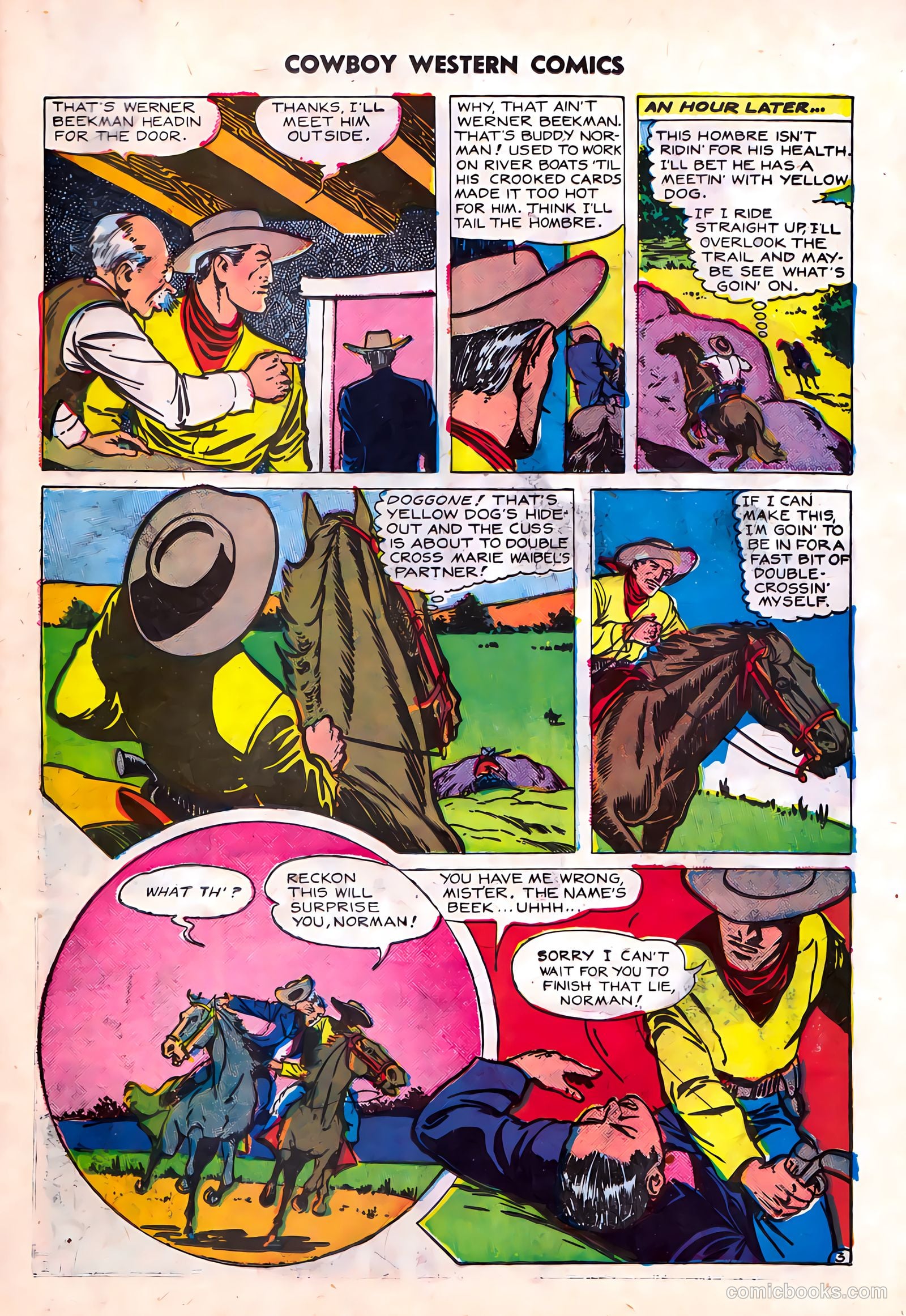 Cowboy Western #23 (1954) — page 33 of 36