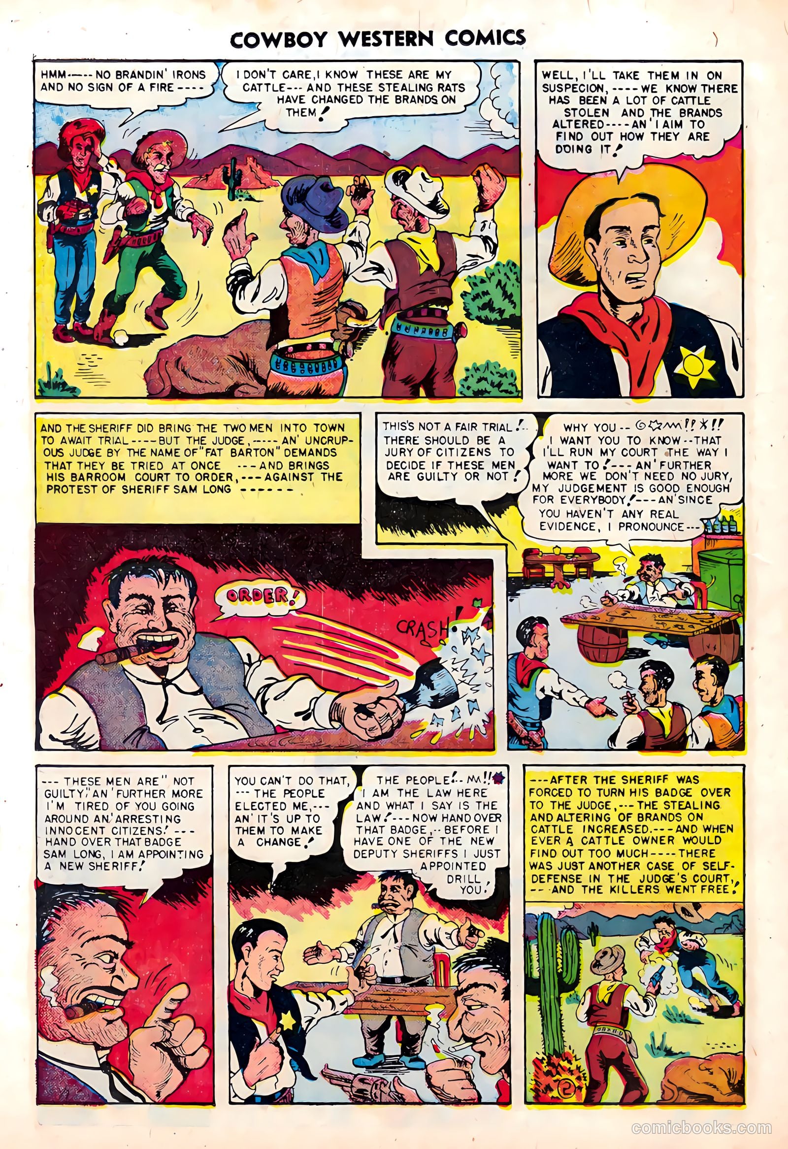 Cowboy Western #21 (1954) — page 8 of 36