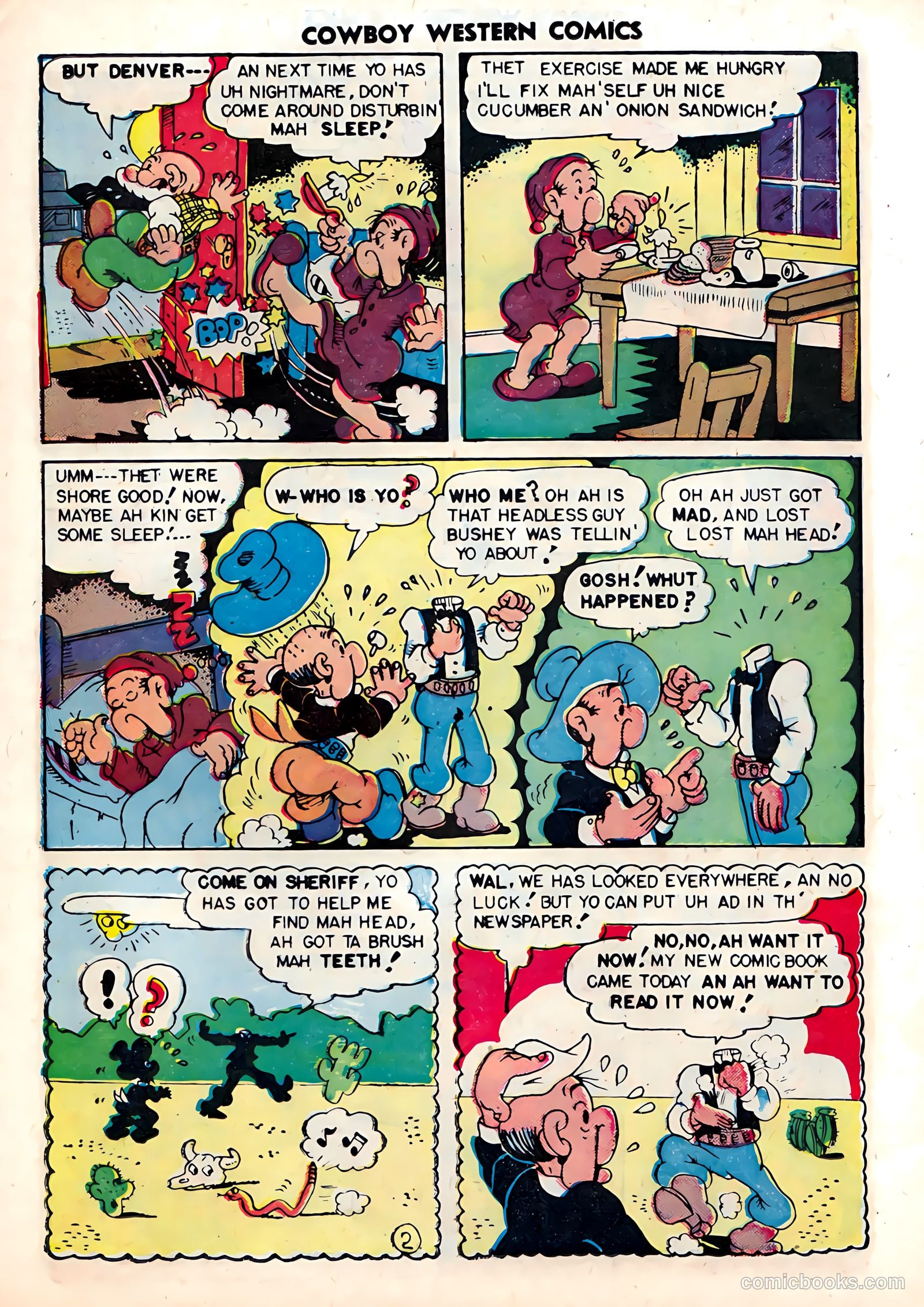 Cowboy Western #21 (1954) — page 27 of 36