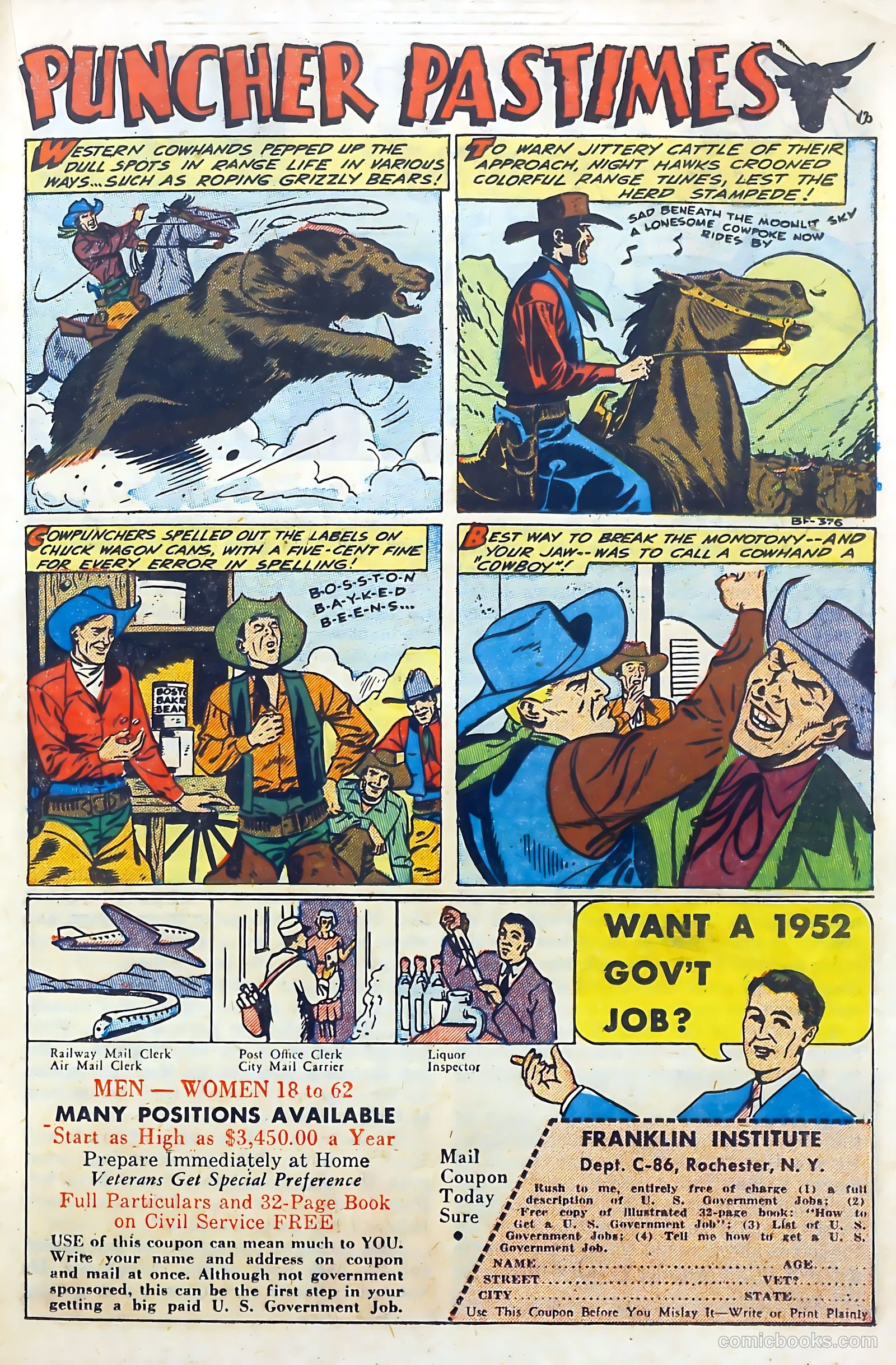 Billy West #10 (1949) — page 19 of 36