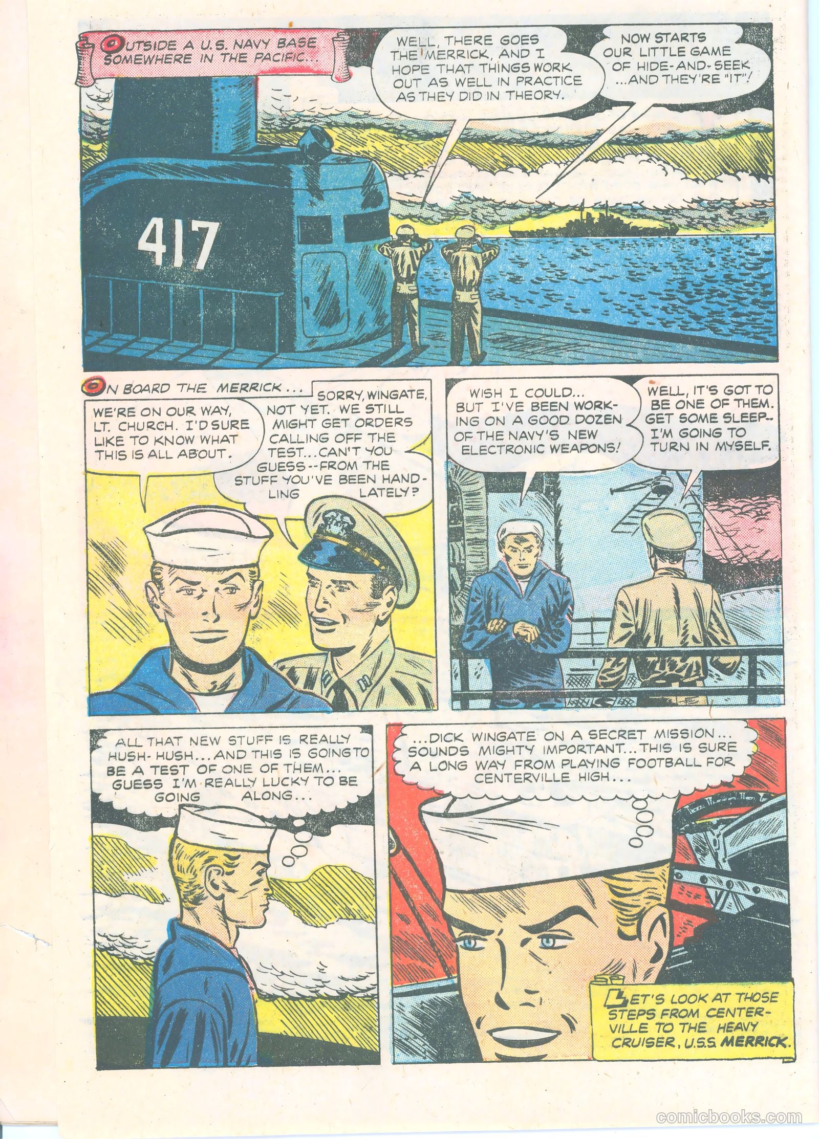 Dick Wingate of the United States Navy #nn (1951) — page 4 of 36