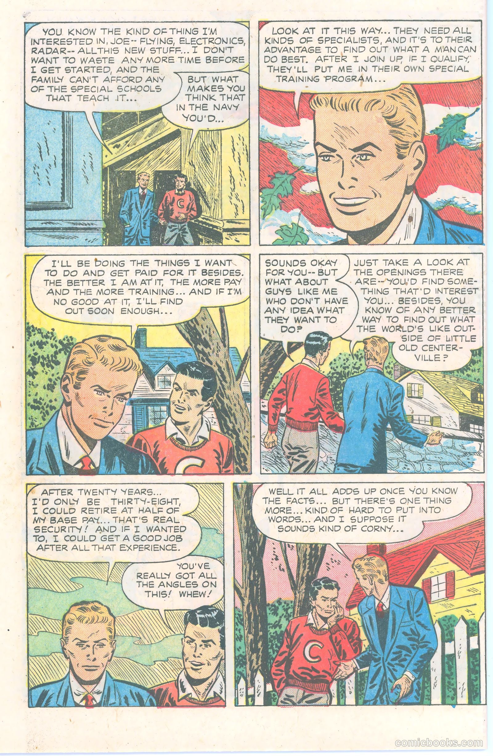 Dick Wingate of the United States Navy #nn (1951) — page 6 of 36