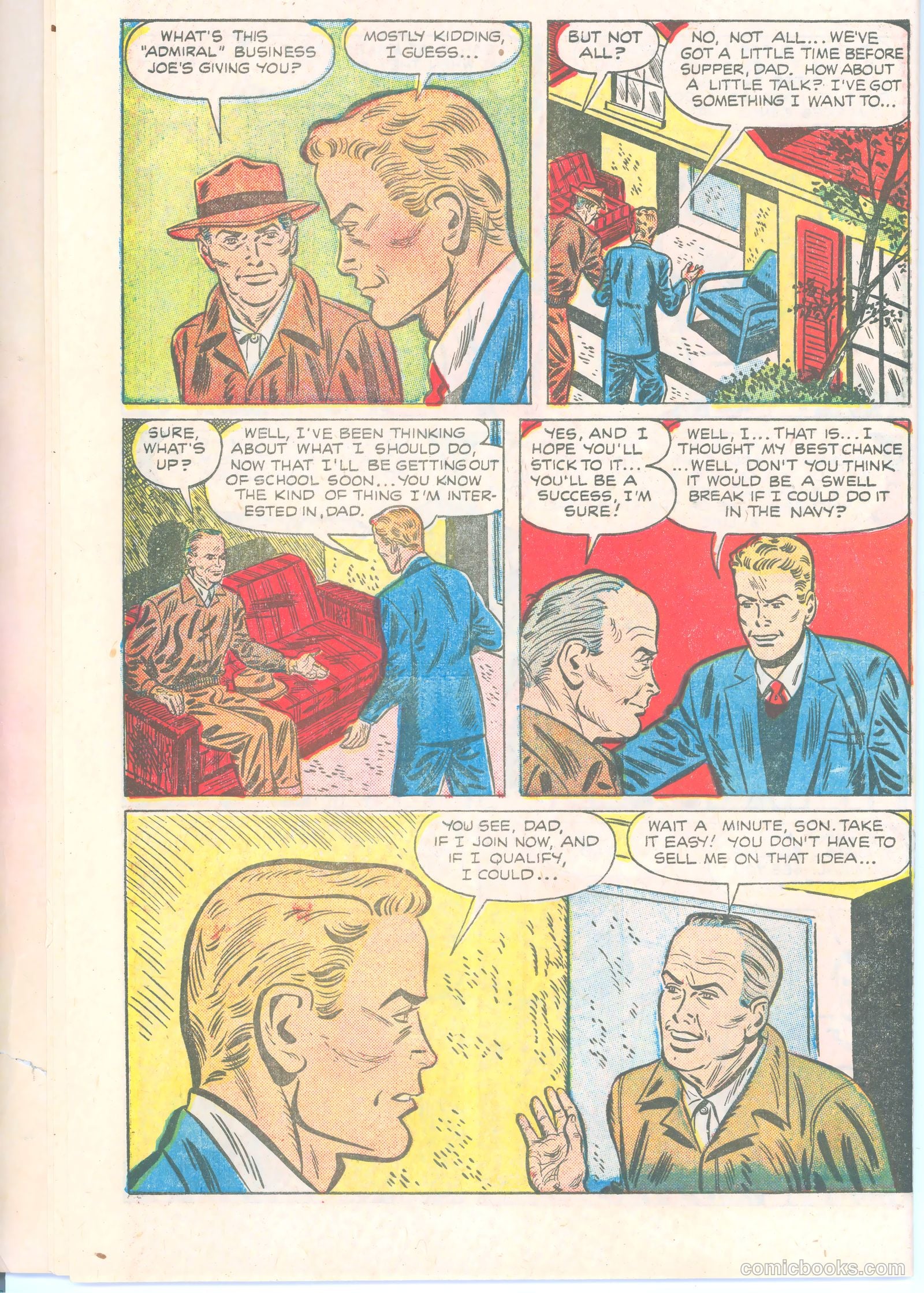Dick Wingate of the United States Navy #nn (1951) — page 8 of 36