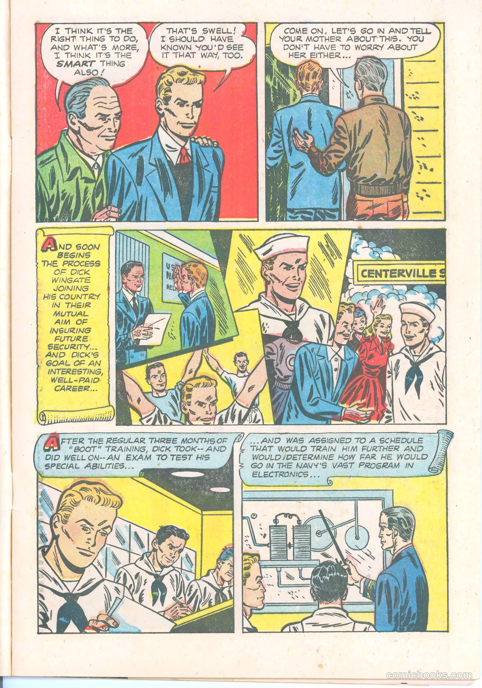 Dick Wingate of the United States Navy #nn (1951) — page 9 of 36