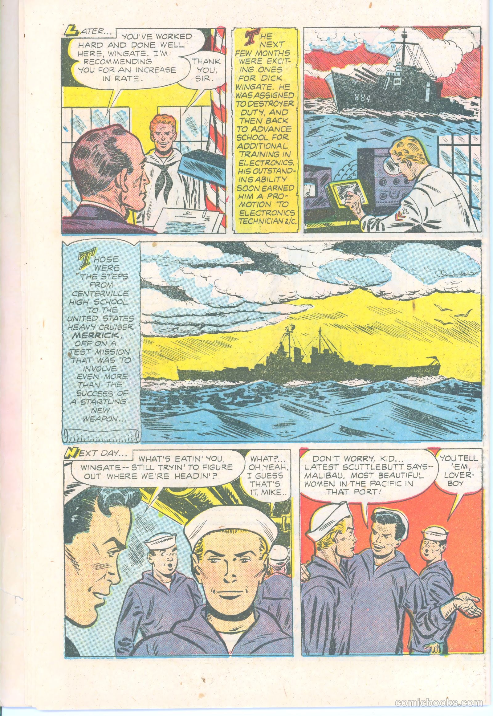Dick Wingate of the United States Navy #nn (1951) — page 10 of 36