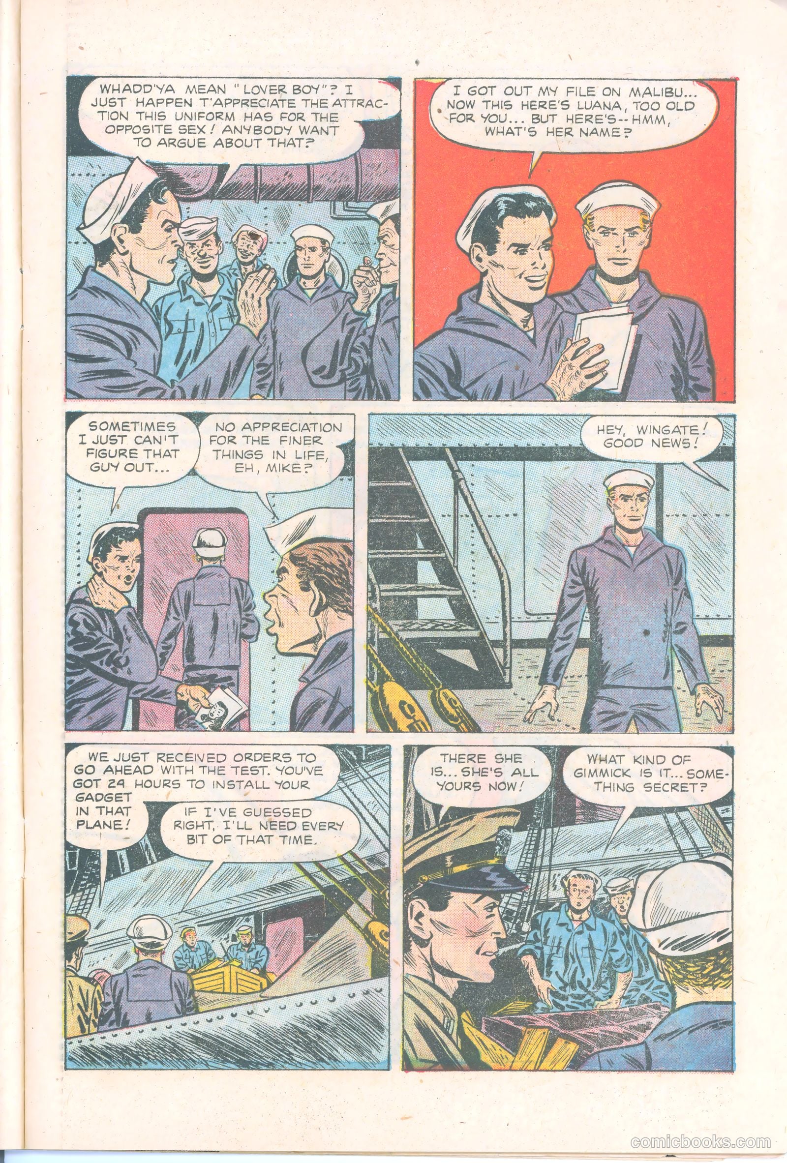Dick Wingate of the United States Navy #nn (1951) — page 11 of 36