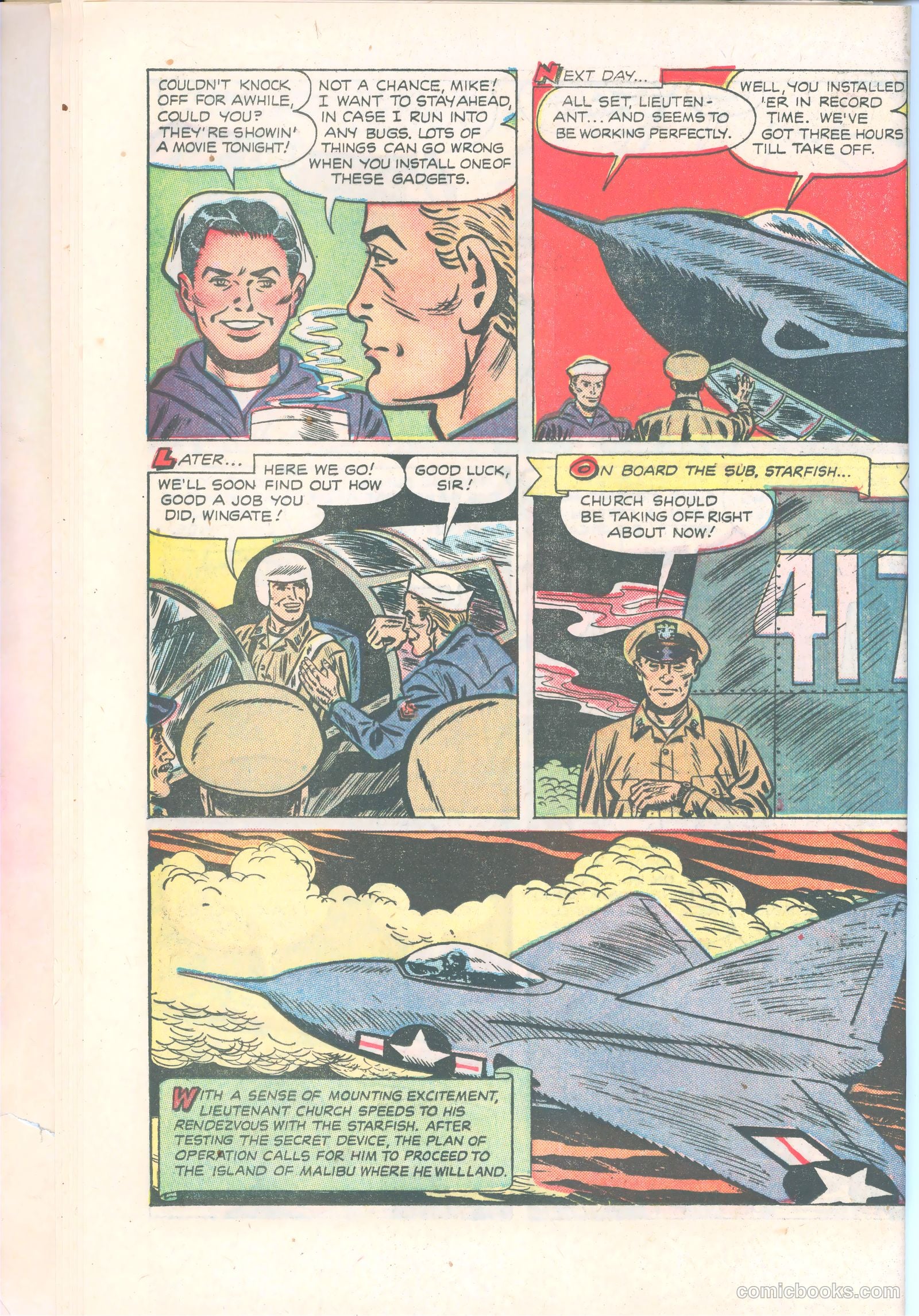 Dick Wingate of the United States Navy #nn (1951) — page 14 of 36