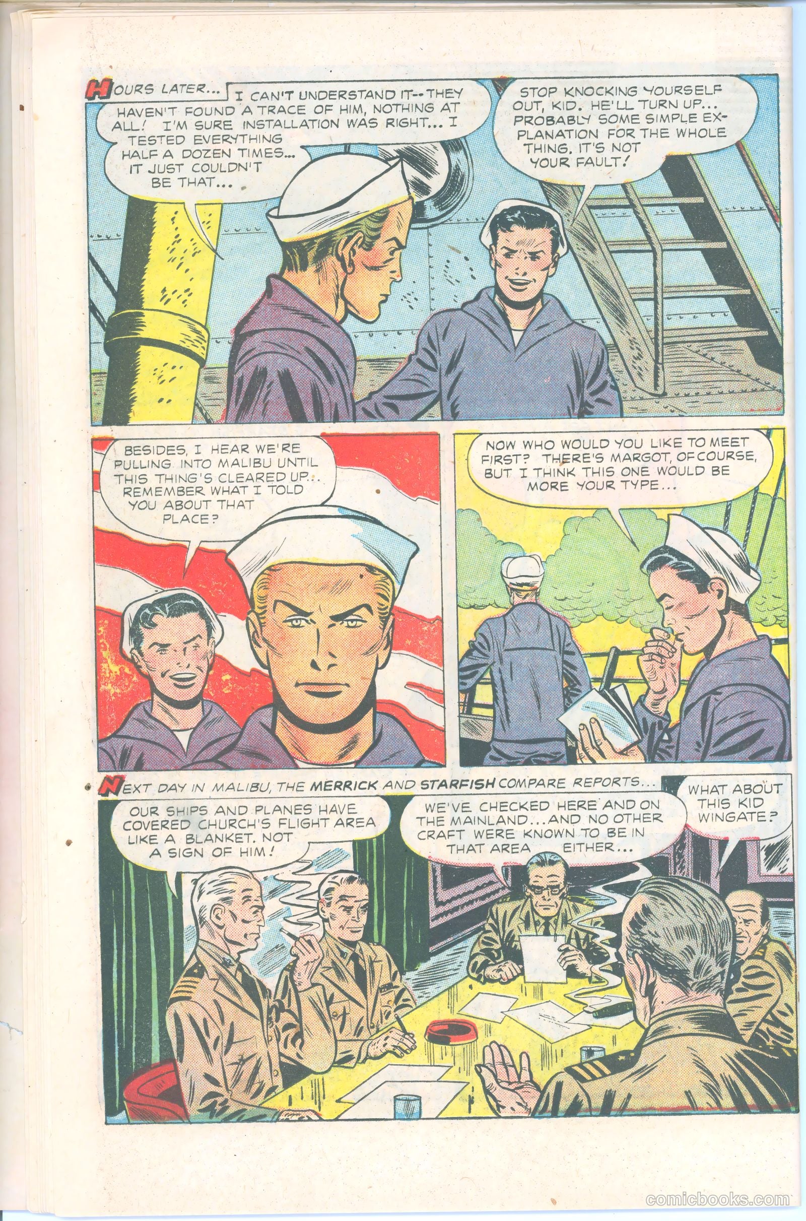 Dick Wingate of the United States Navy #nn (1951) — page 18 of 36