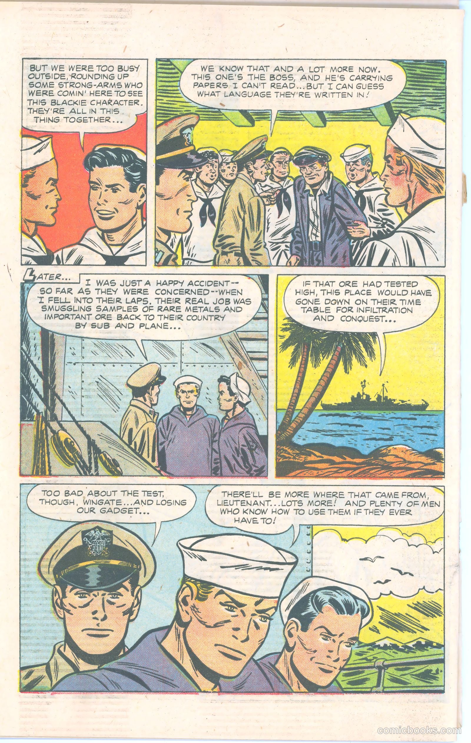 Dick Wingate of the United States Navy #nn (1951) — page 34 of 36