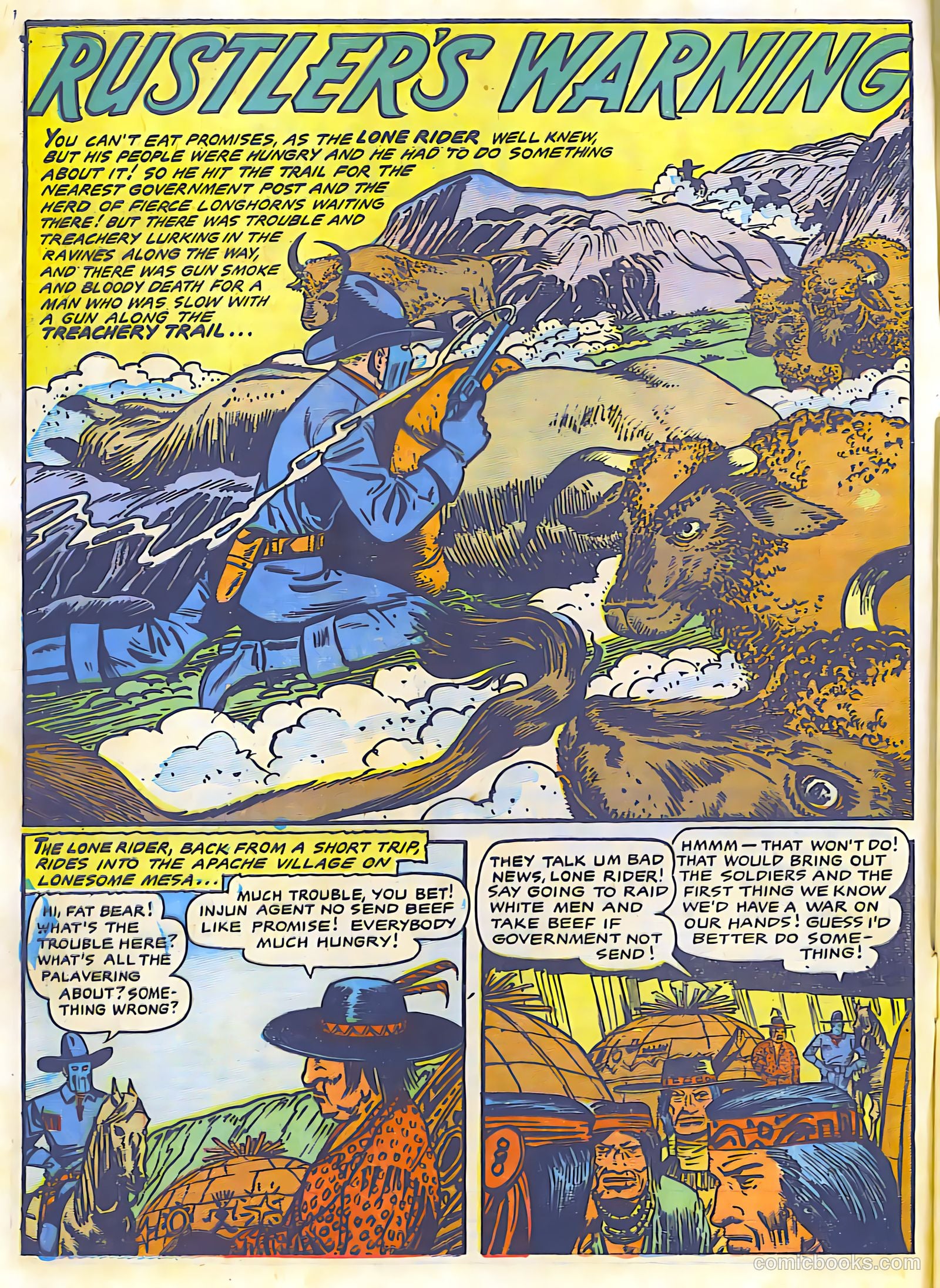 The Lone Rider #24 (1950) — page 2 of 27