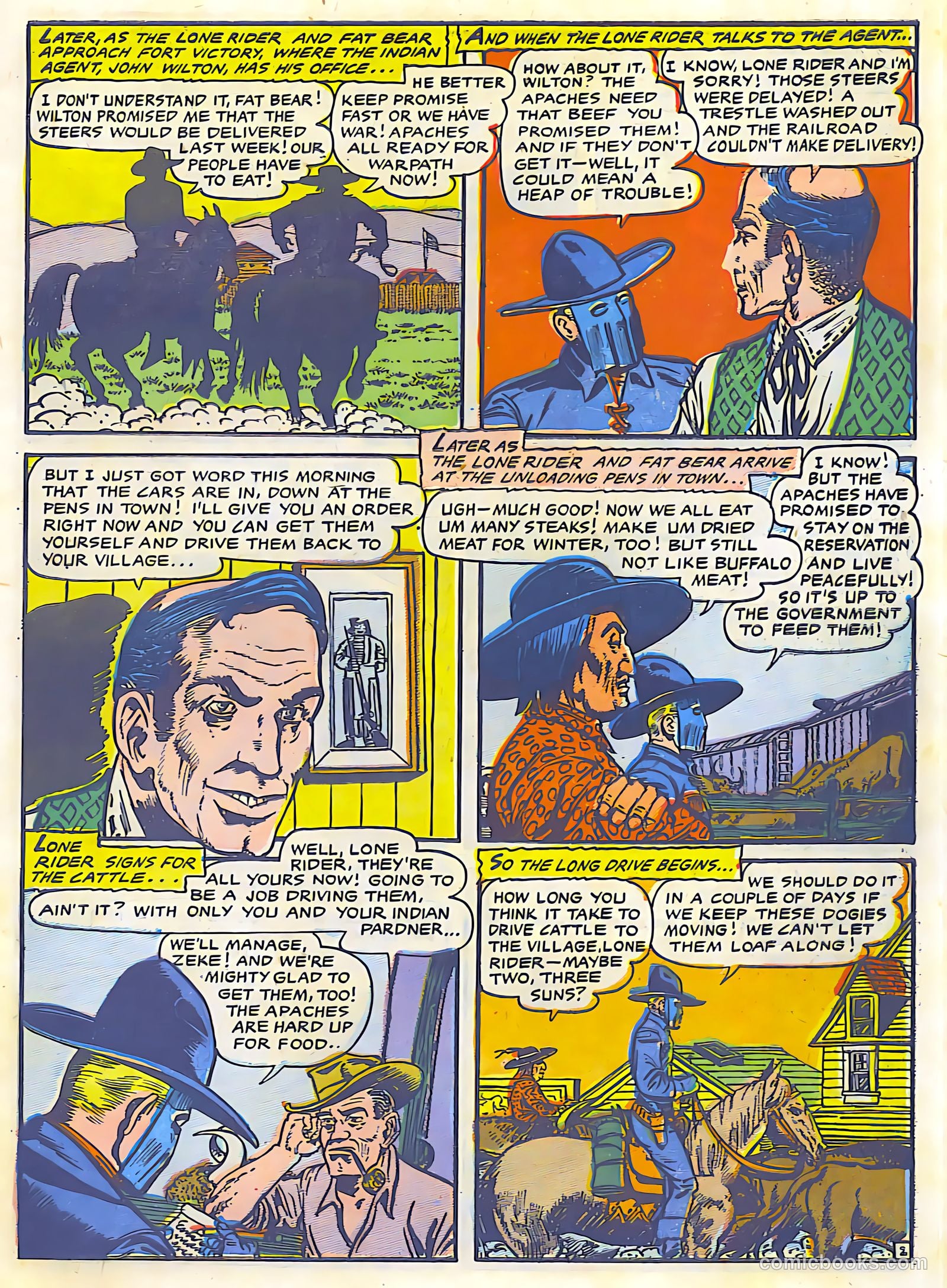 The Lone Rider #24 (1950) — page 3 of 27