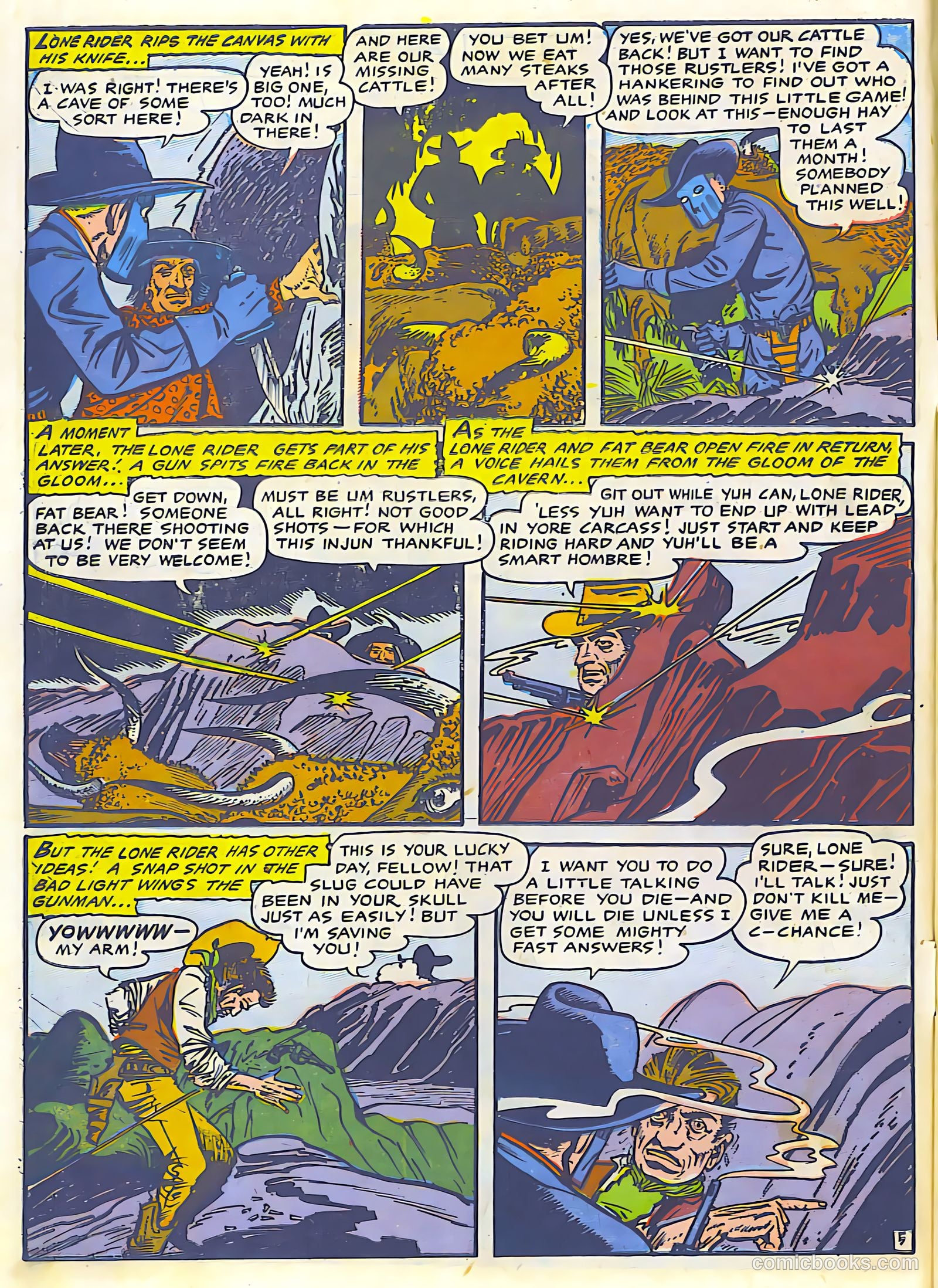 The Lone Rider #24 (1950) — page 6 of 27