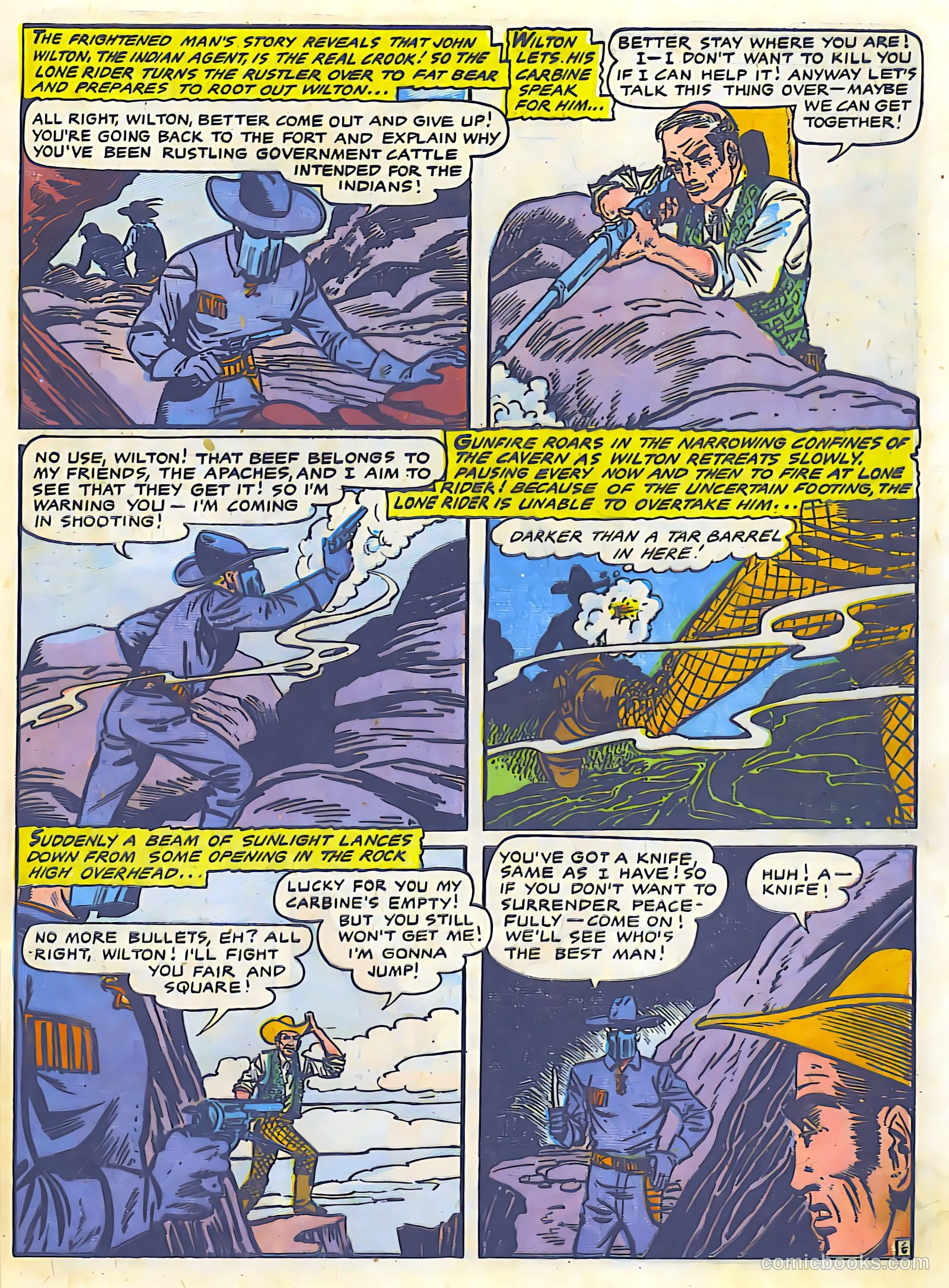 The Lone Rider #24 (1950) — page 7 of 27
