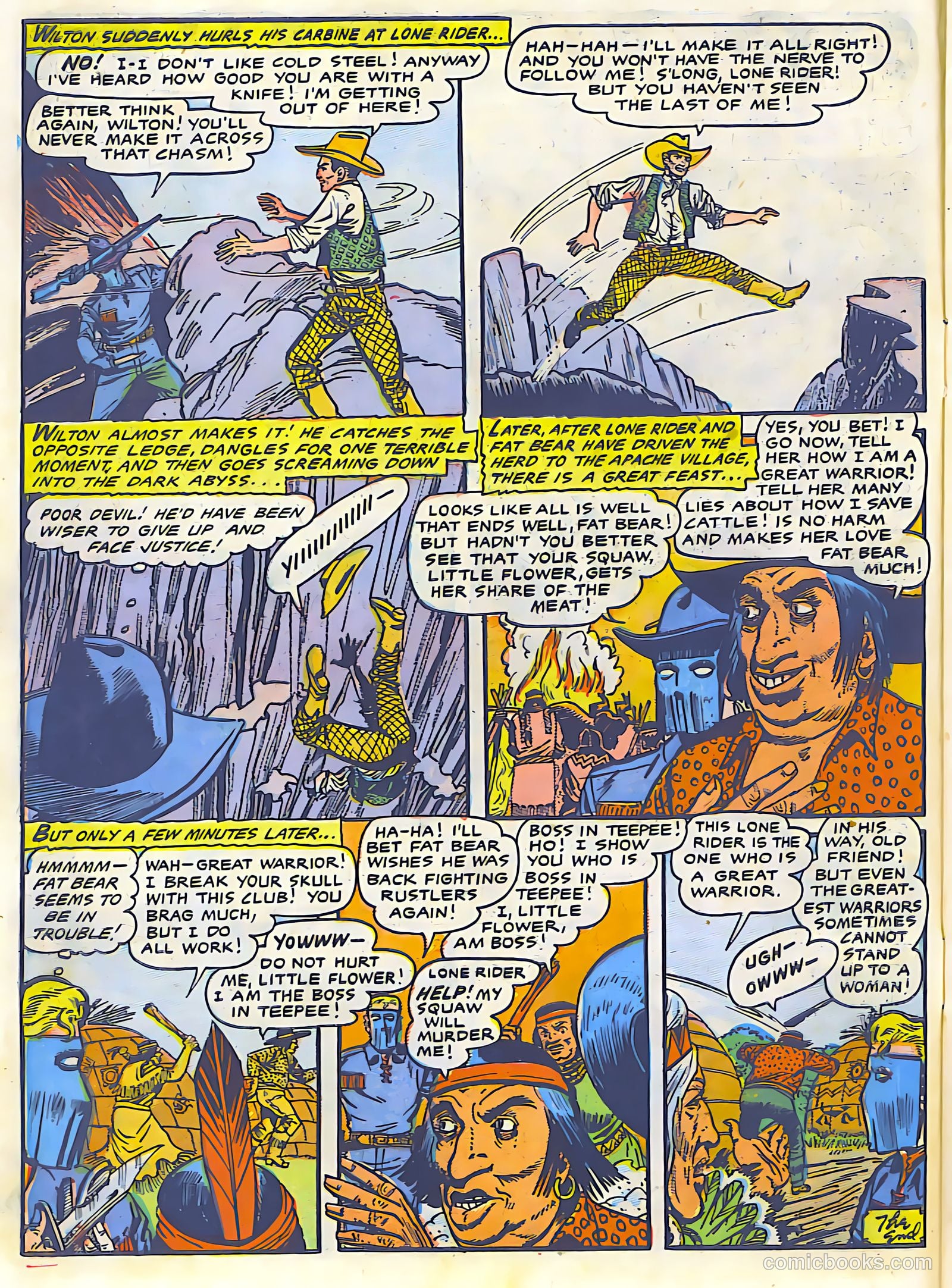 The Lone Rider #24 (1950) — page 8 of 27