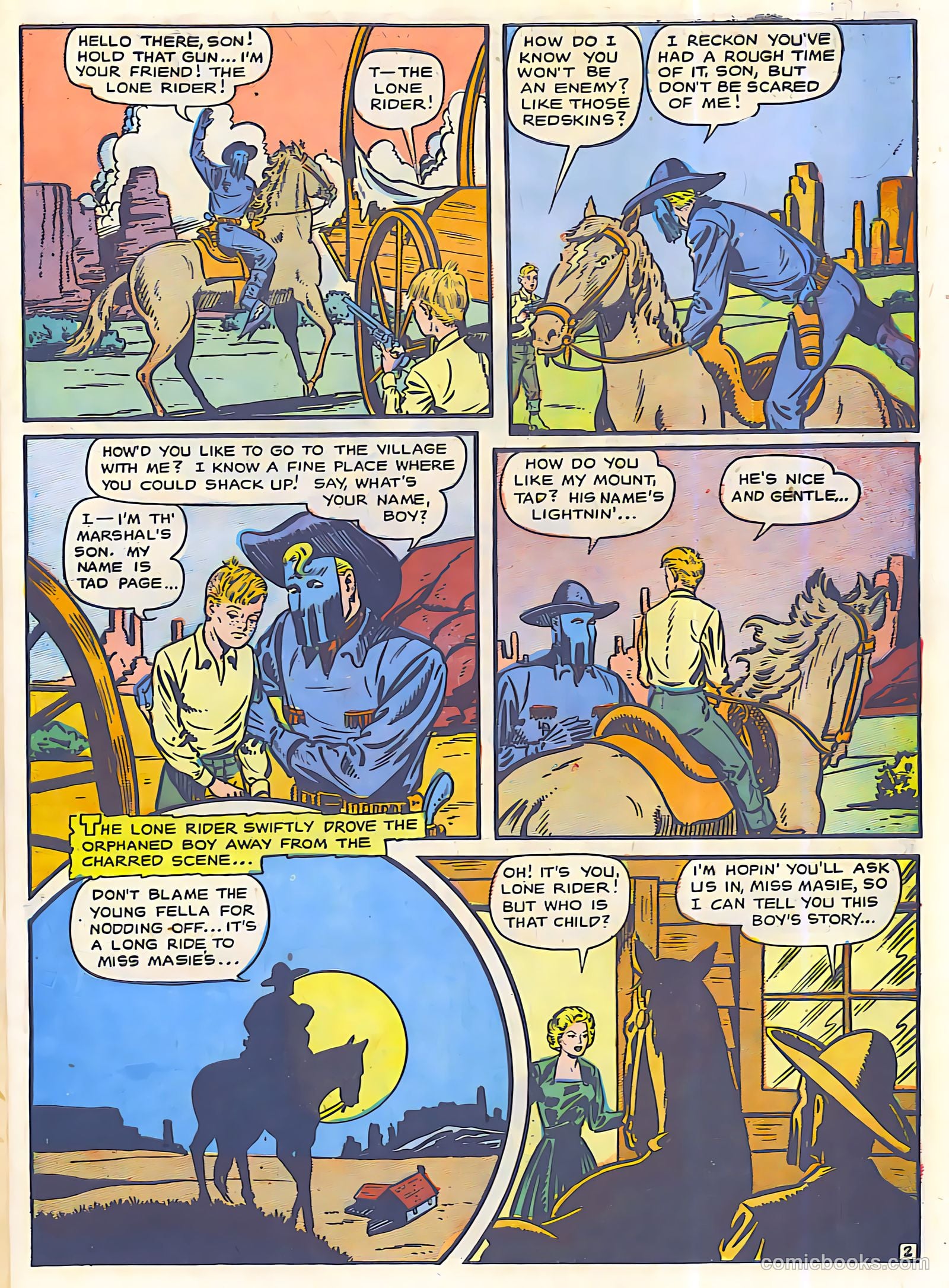 The Lone Rider #23 (1950) — page 3 of 27