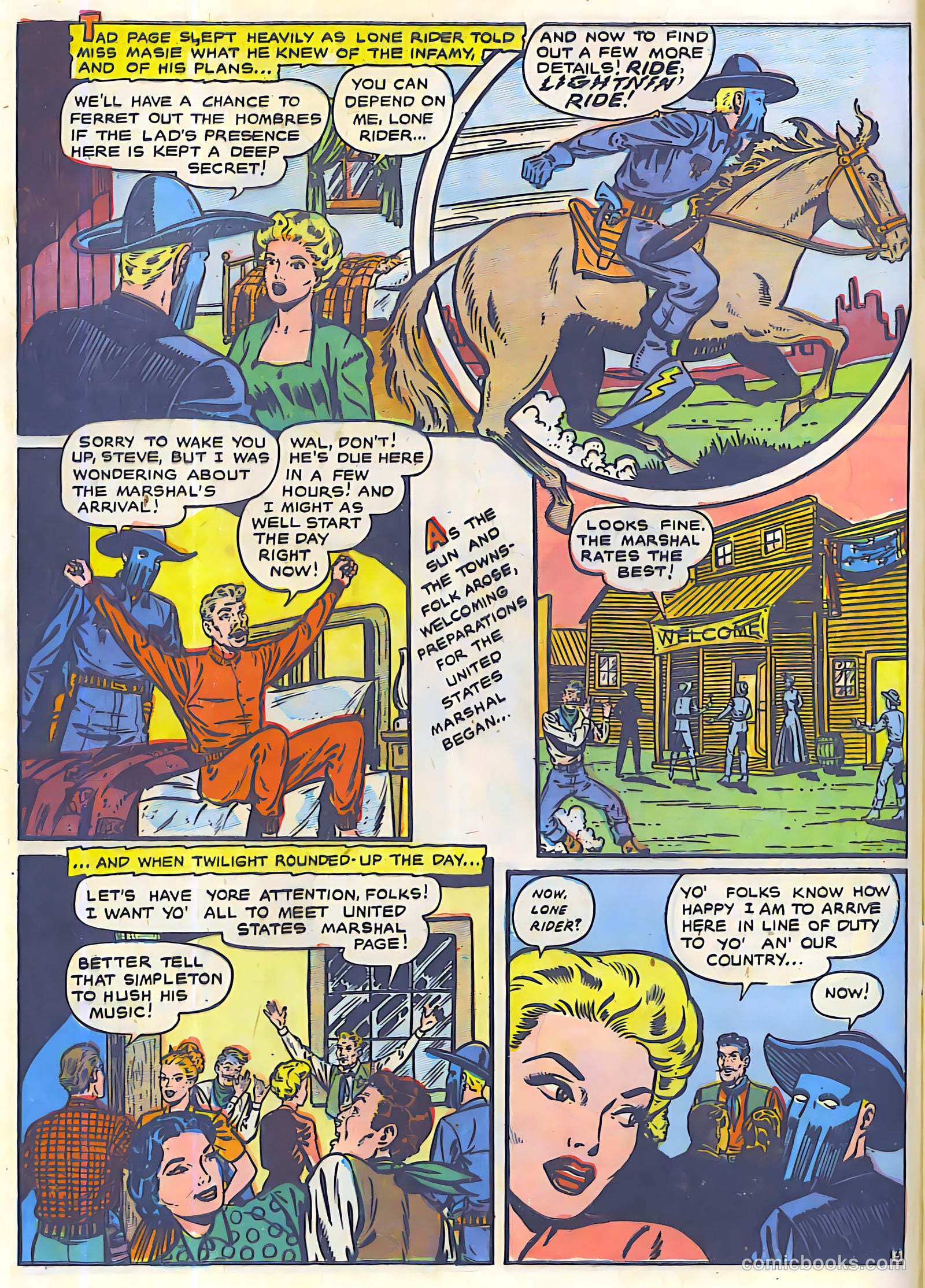 The Lone Rider #23 (1950) — page 4 of 27
