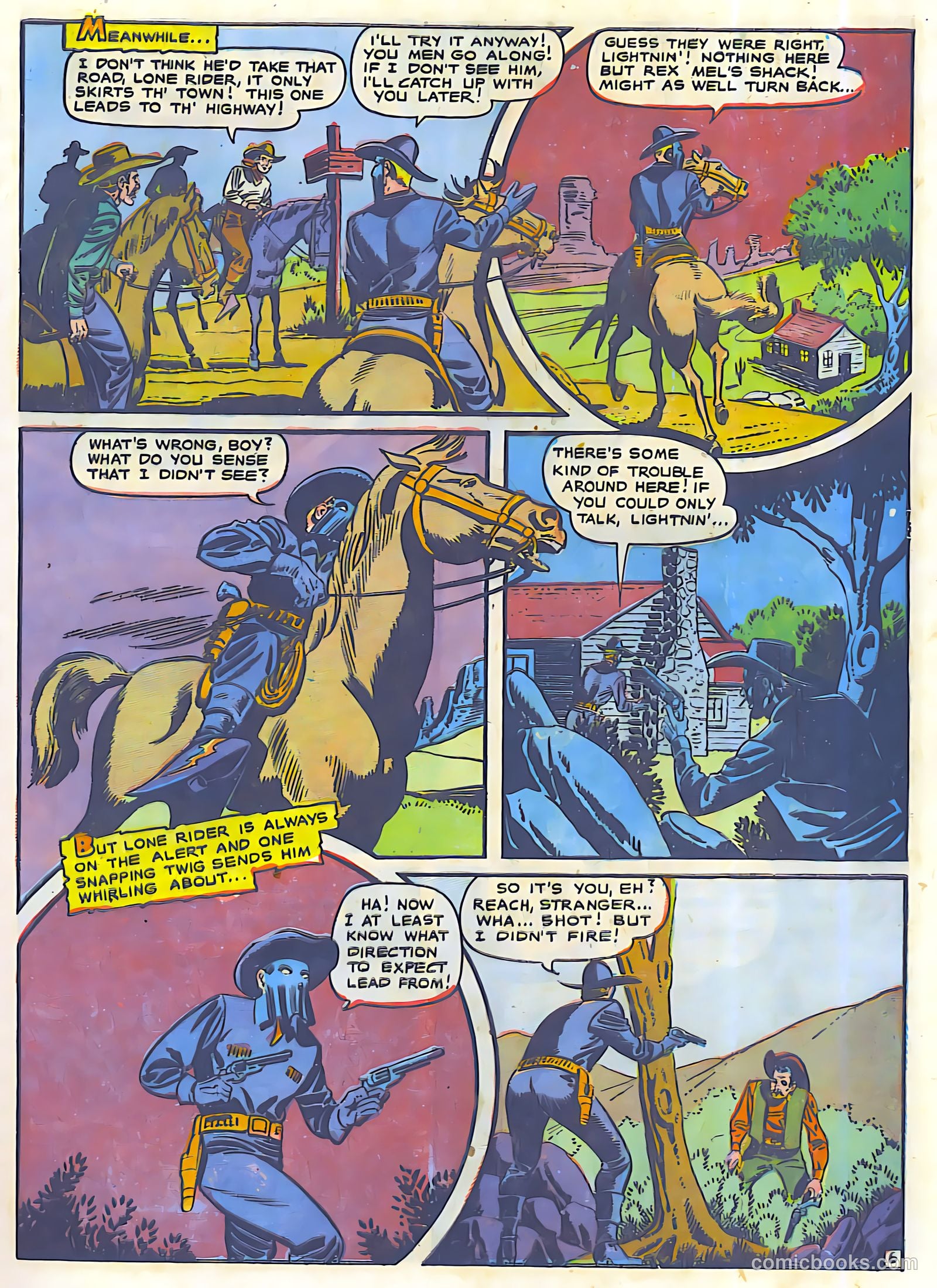 The Lone Rider #23 (1950) — page 7 of 27