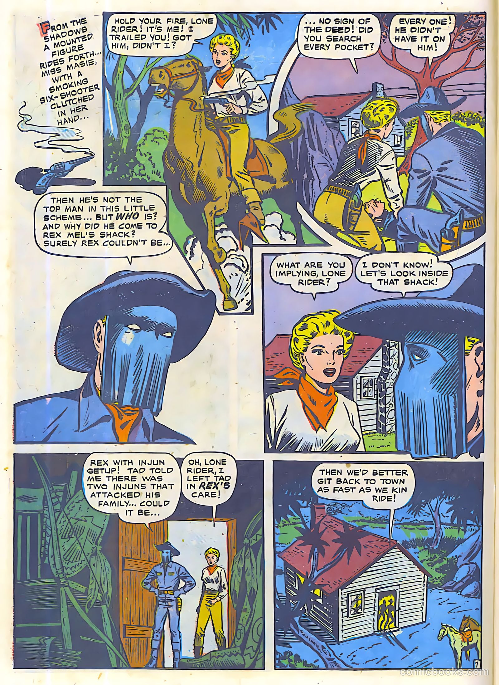 The Lone Rider #23 (1950) — page 8 of 27