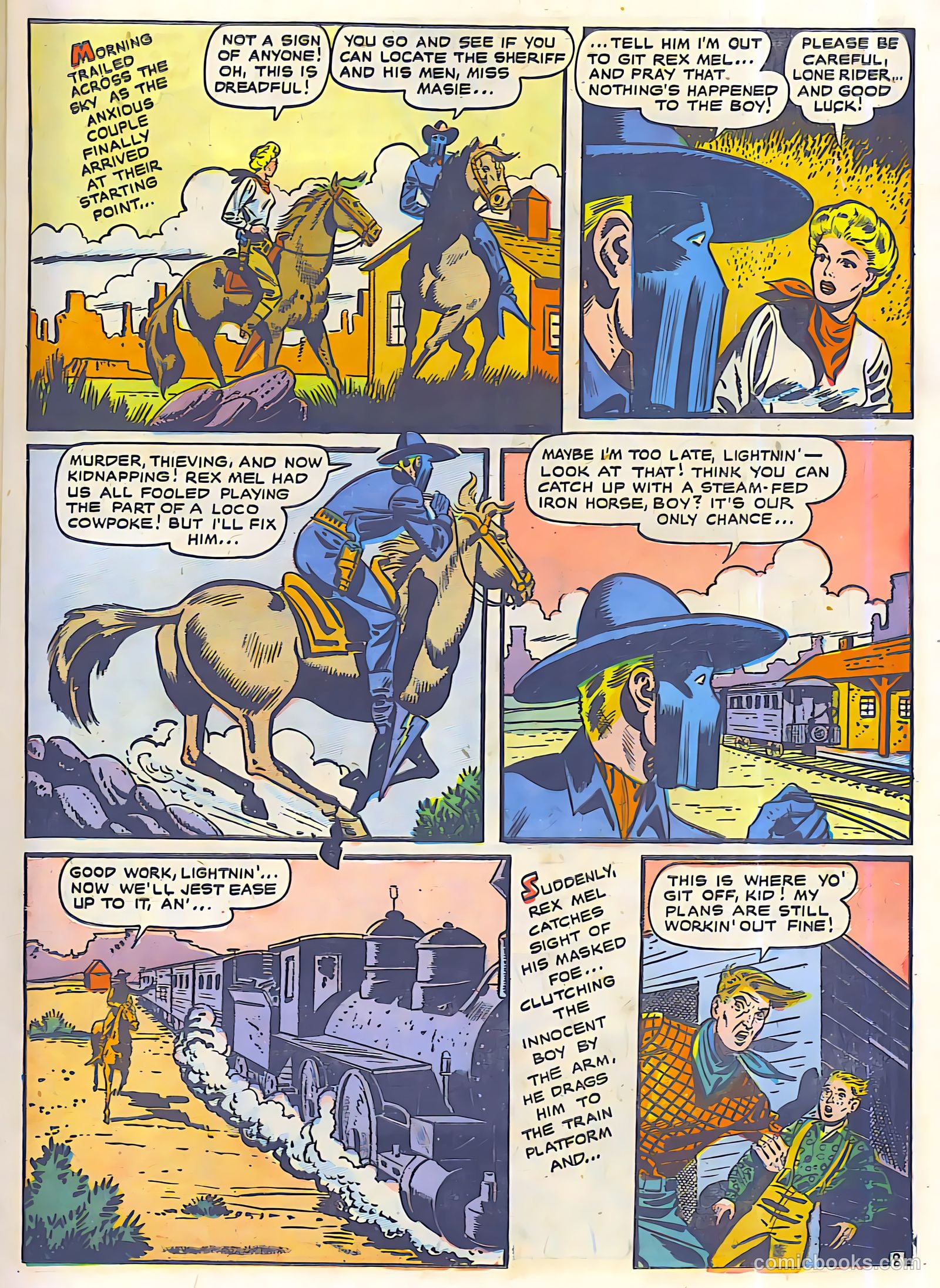 The Lone Rider #23 (1950) — page 9 of 27