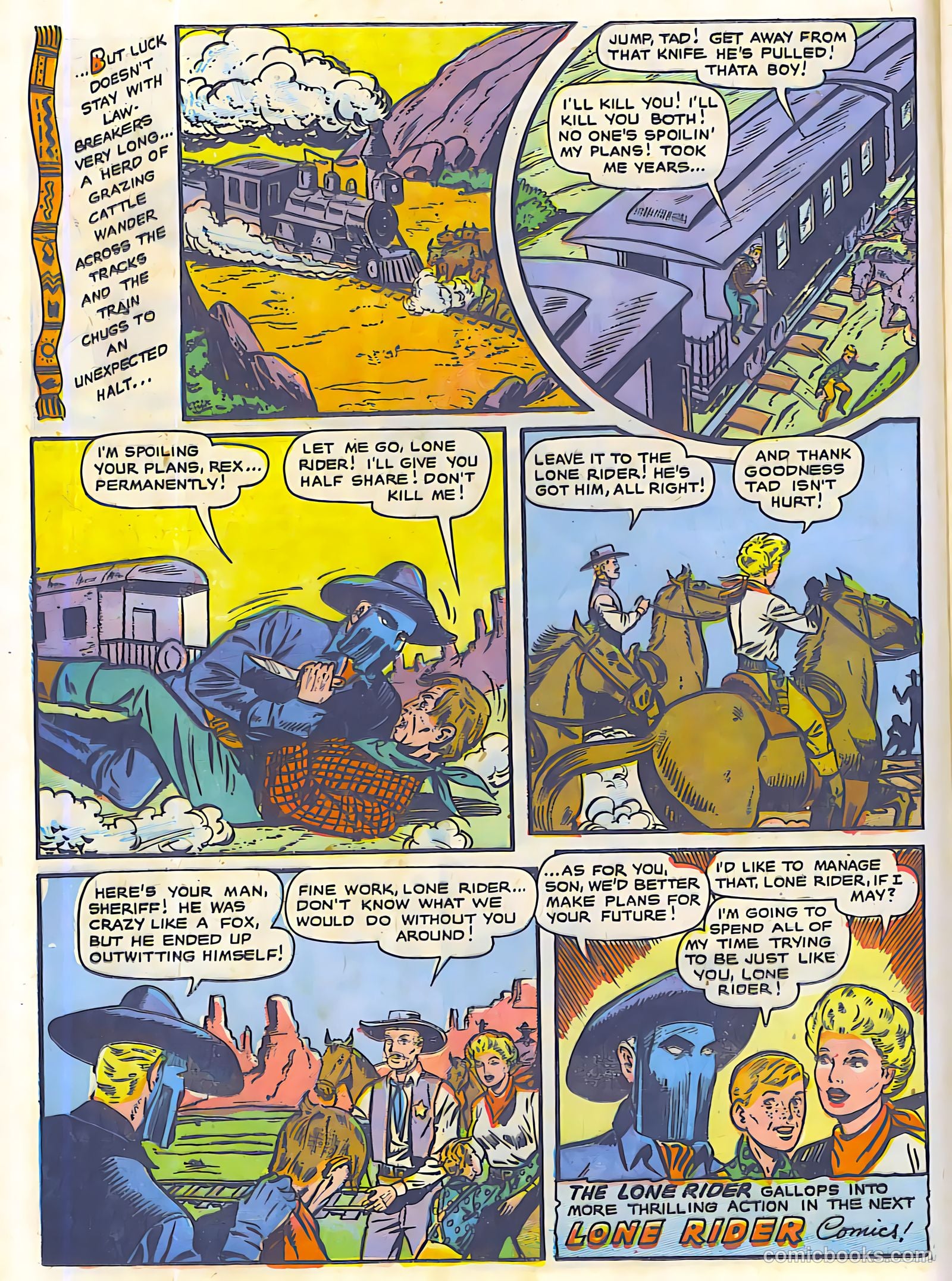 The Lone Rider #23 (1950) — page 10 of 27