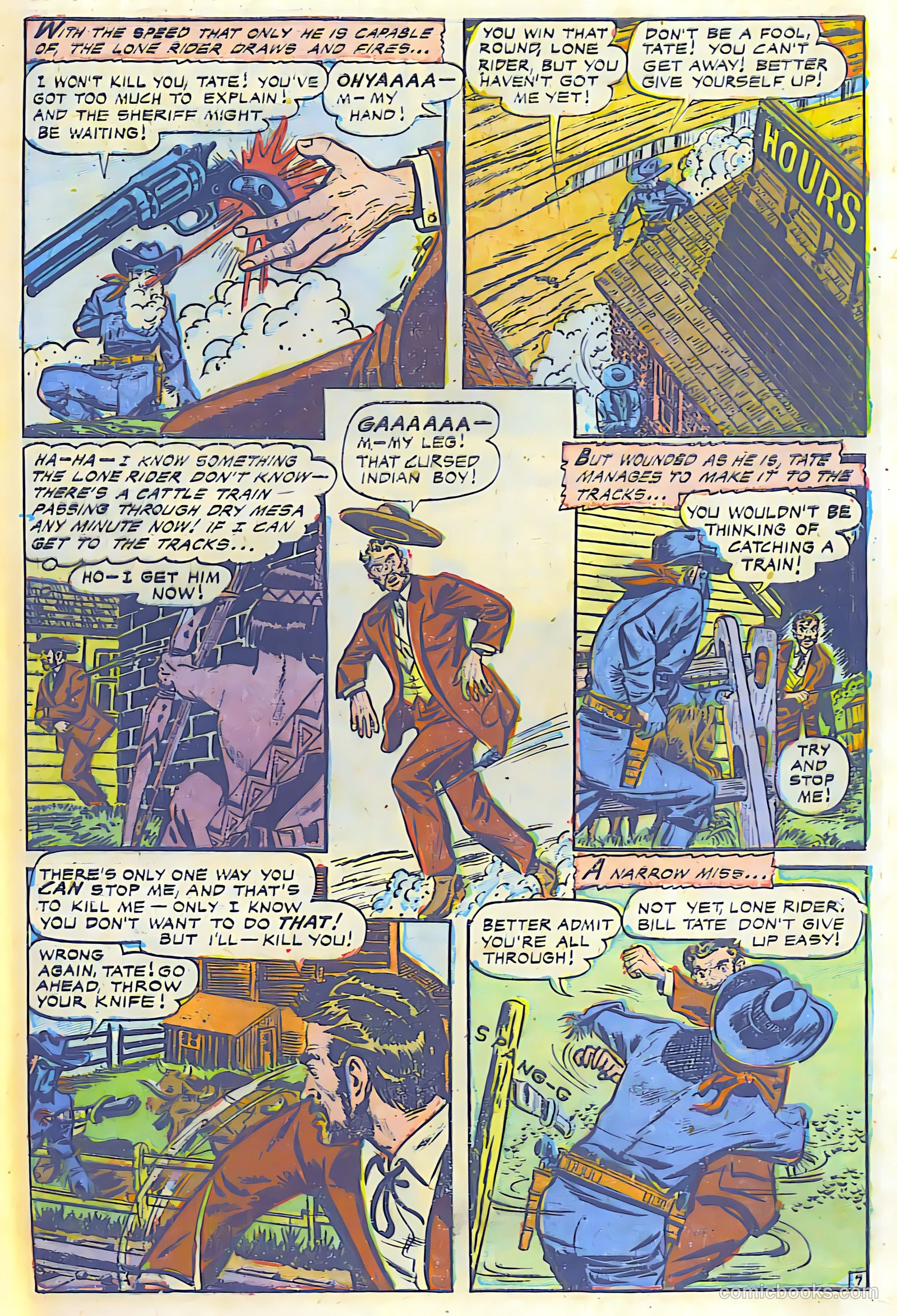 The Lone Rider #17 (1950) — page 8 of 28