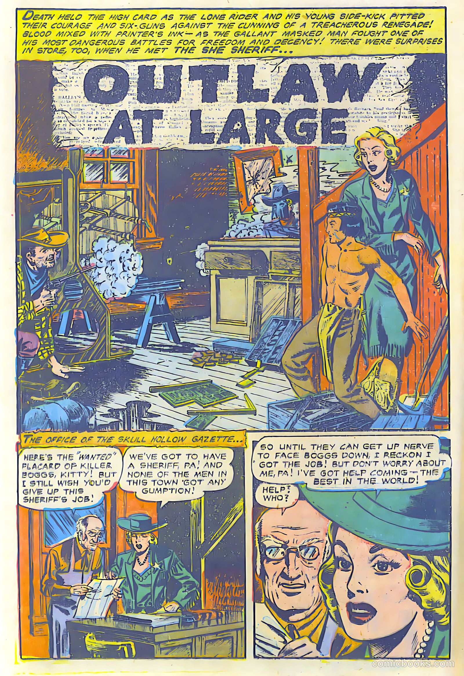 The Lone Rider #17 (1950) — page 17 of 28