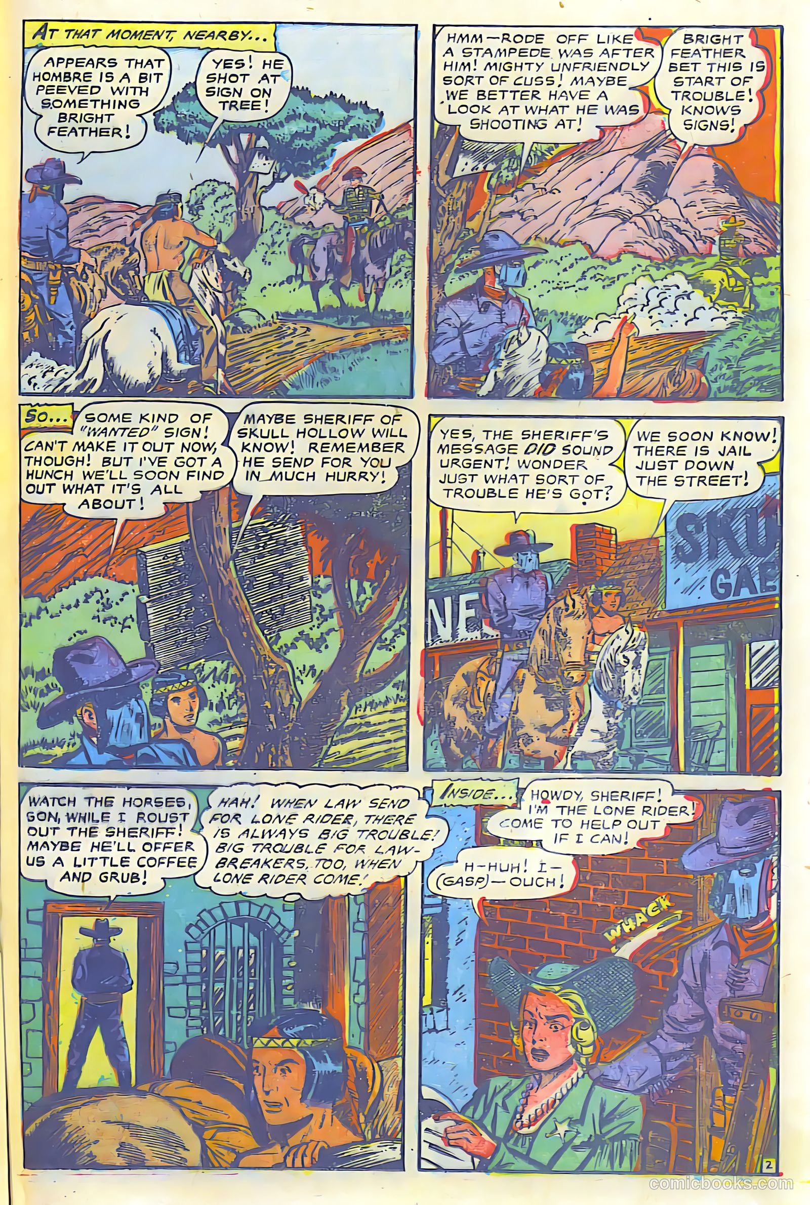 The Lone Rider #17 (1950) — page 18 of 28