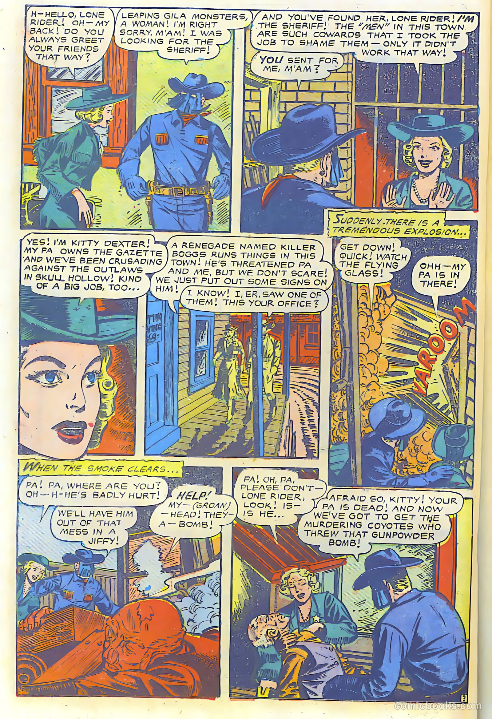 The Lone Rider #17 (1950) — page 19 of 28