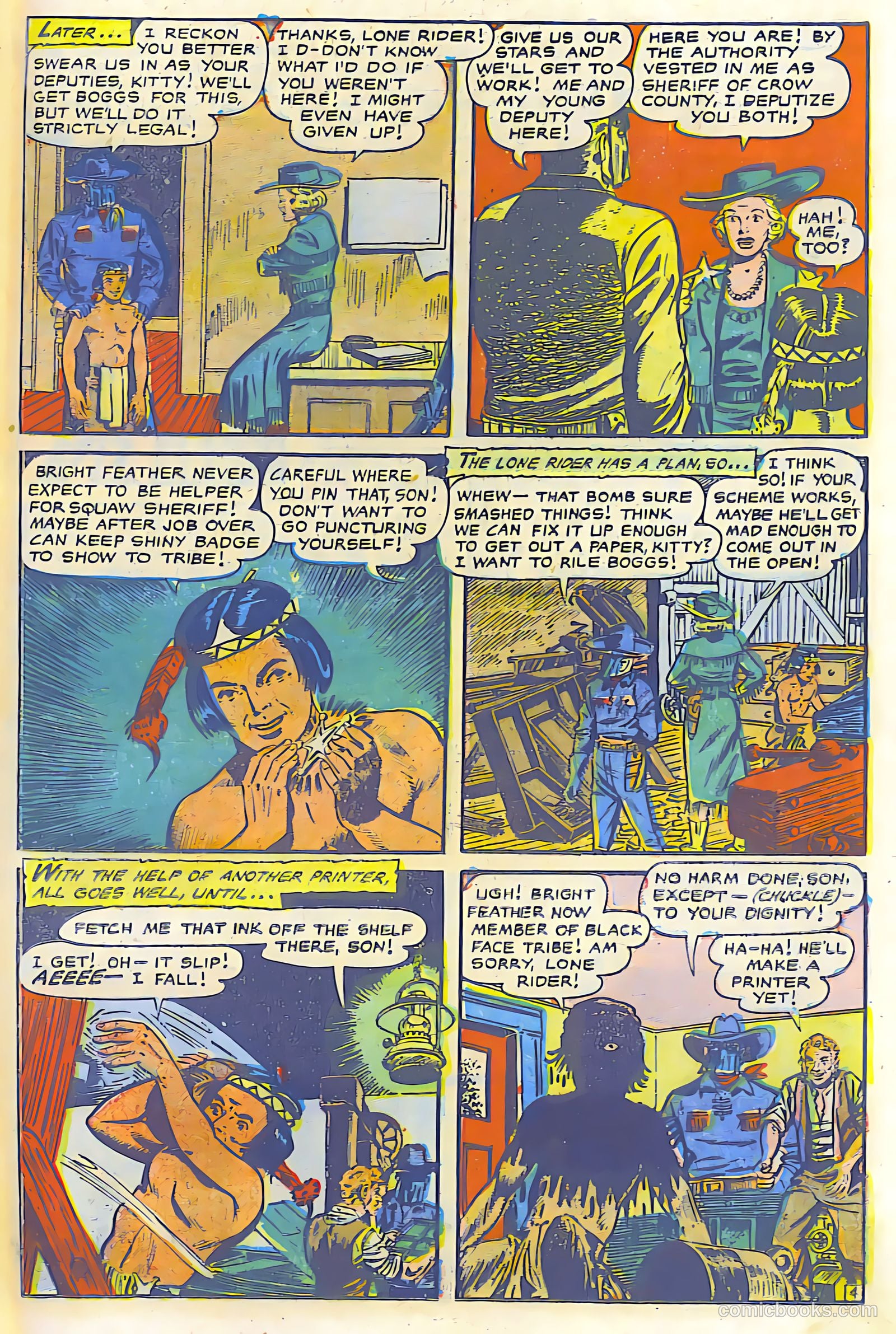 The Lone Rider #17 (1950) — page 20 of 28
