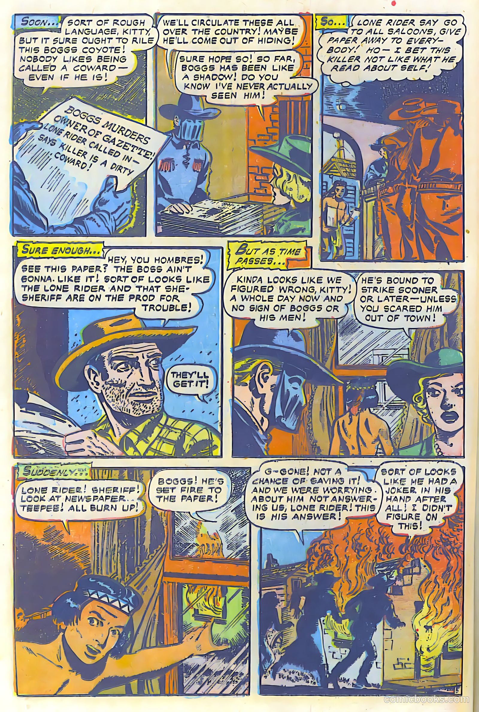 The Lone Rider #17 (1950) — page 21 of 28