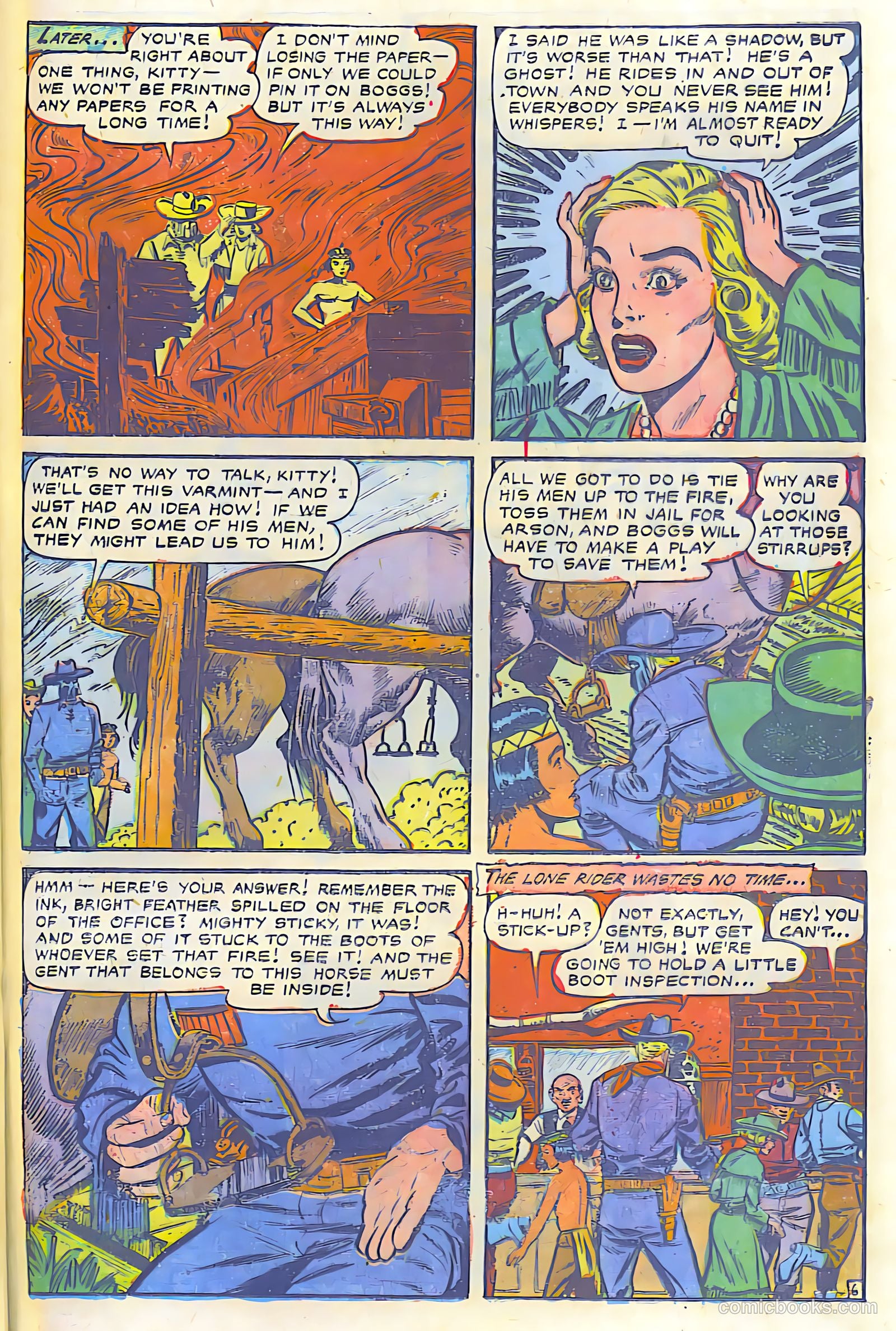 The Lone Rider #17 (1950) — page 22 of 28