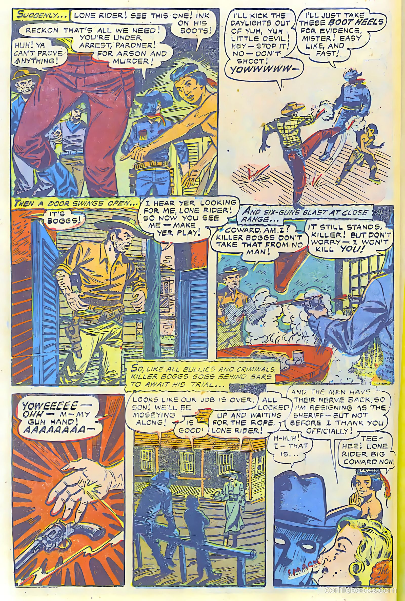 The Lone Rider #17 (1950) — page 23 of 28