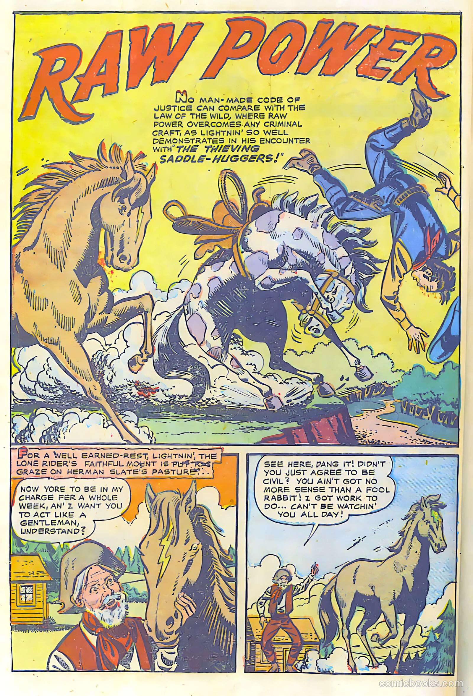 The Lone Rider #17 (1950) — page 24 of 28