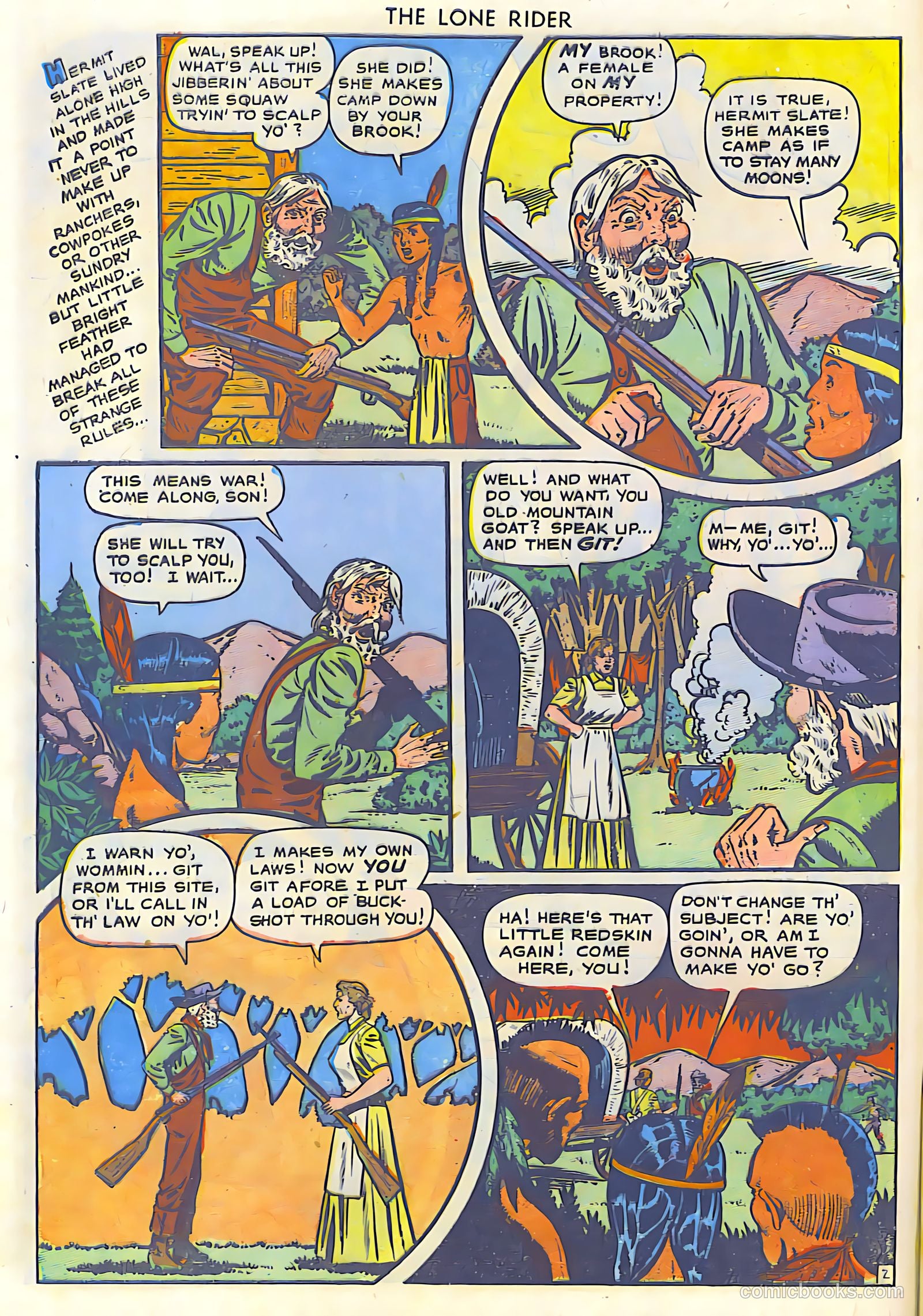 The Lone Rider #19 (1950) — page 6 of 36