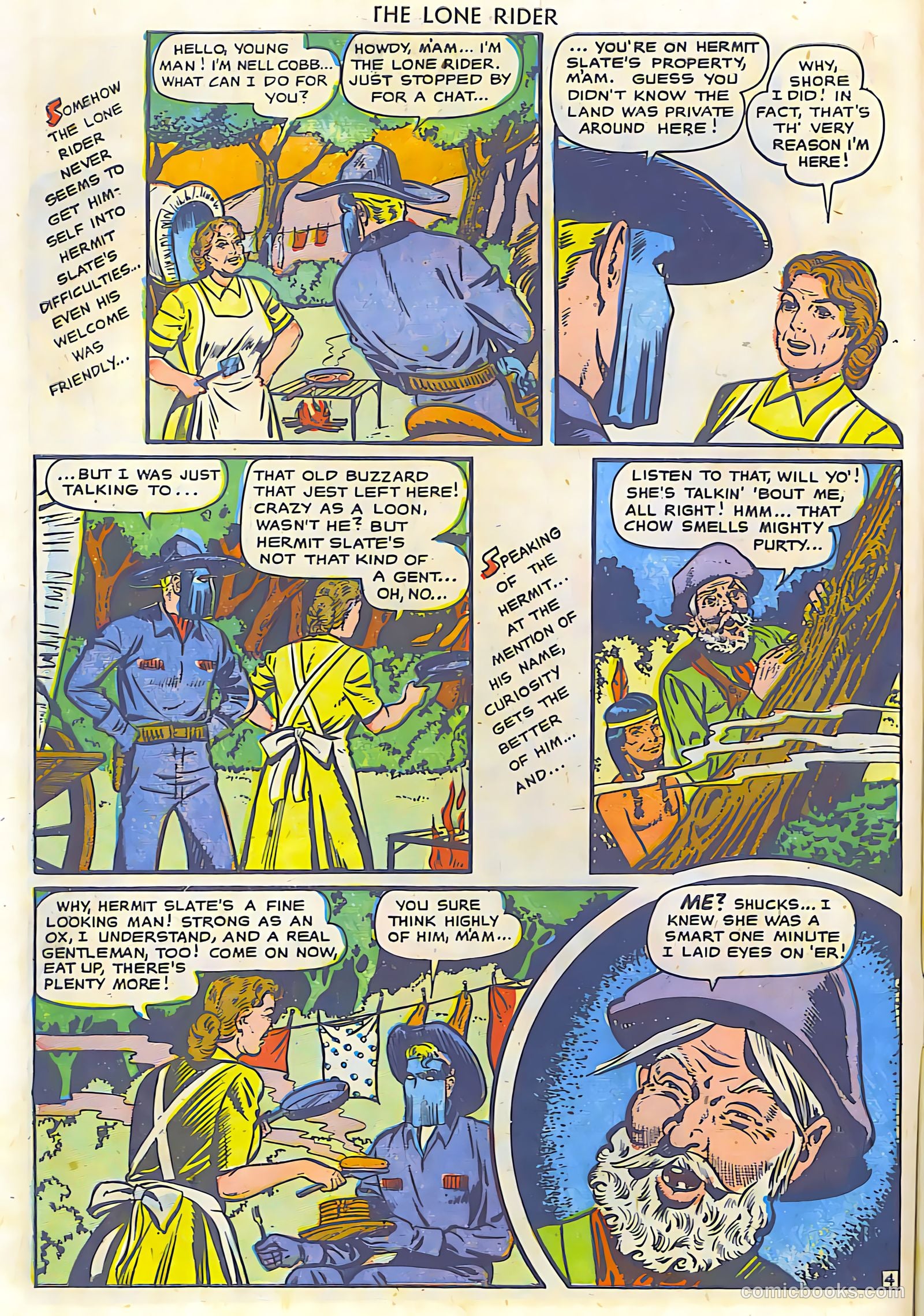 The Lone Rider #19 (1950) — page 8 of 36