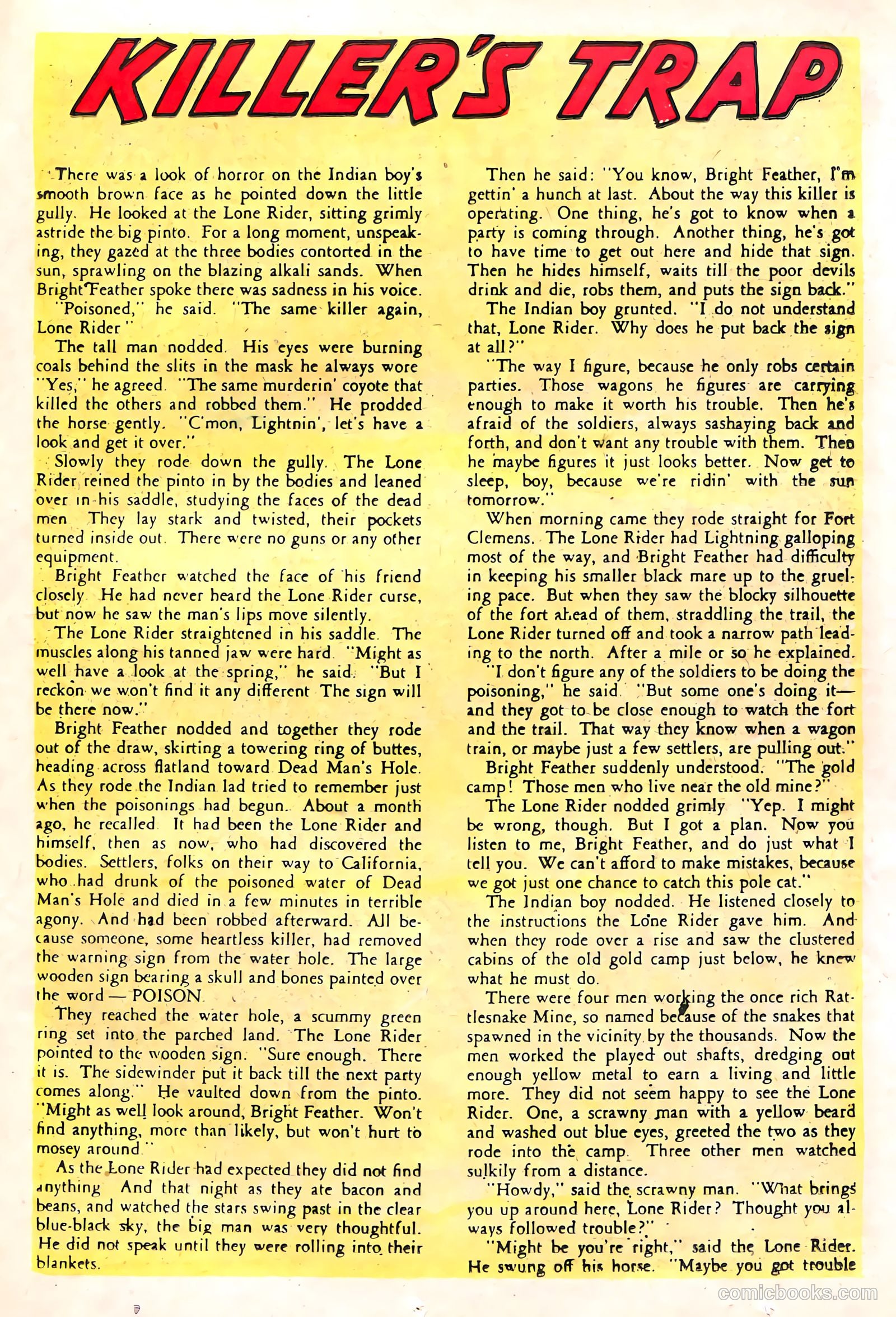 The Lone Rider #19 (1950) — page 21 of 36