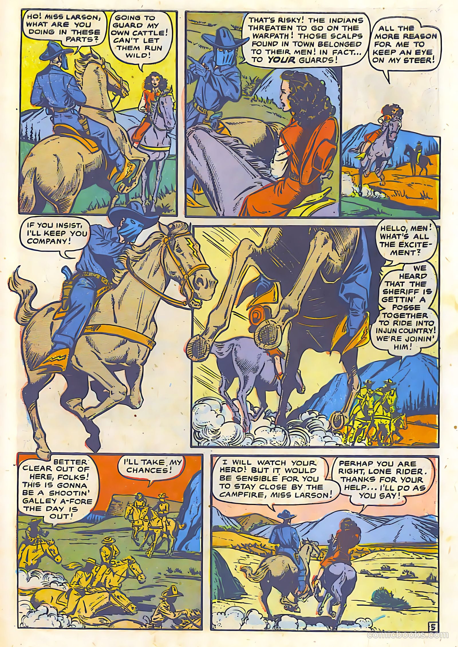 The Lone Rider #19 (1950) — page 27 of 36