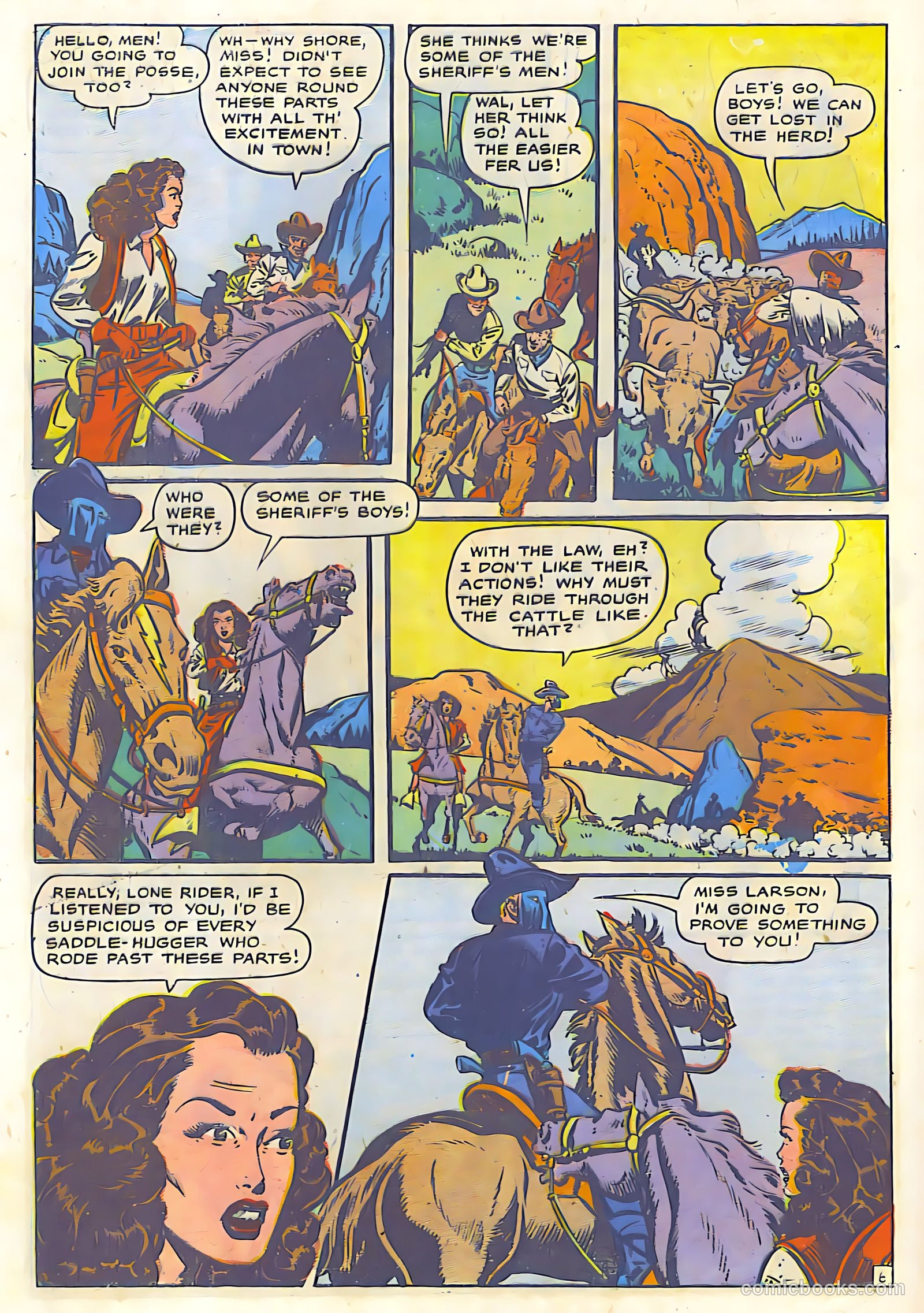 The Lone Rider #19 (1950) — page 28 of 36