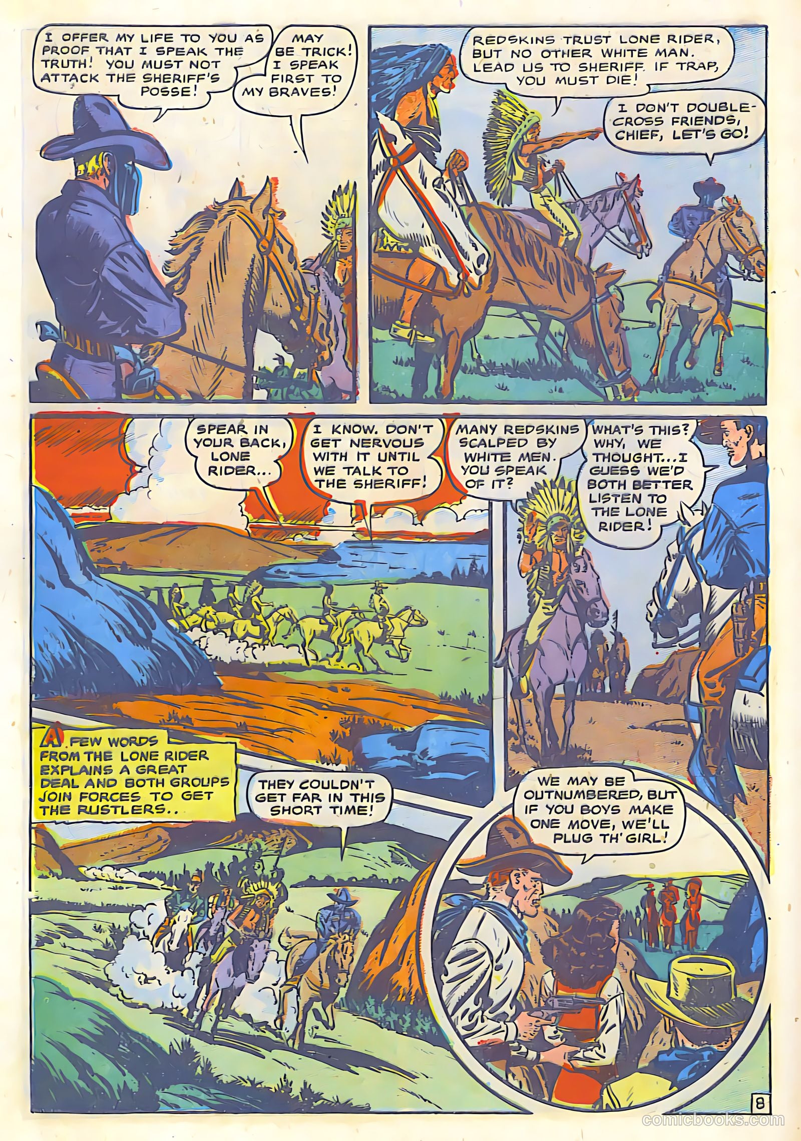 The Lone Rider #19 (1950) — page 30 of 36