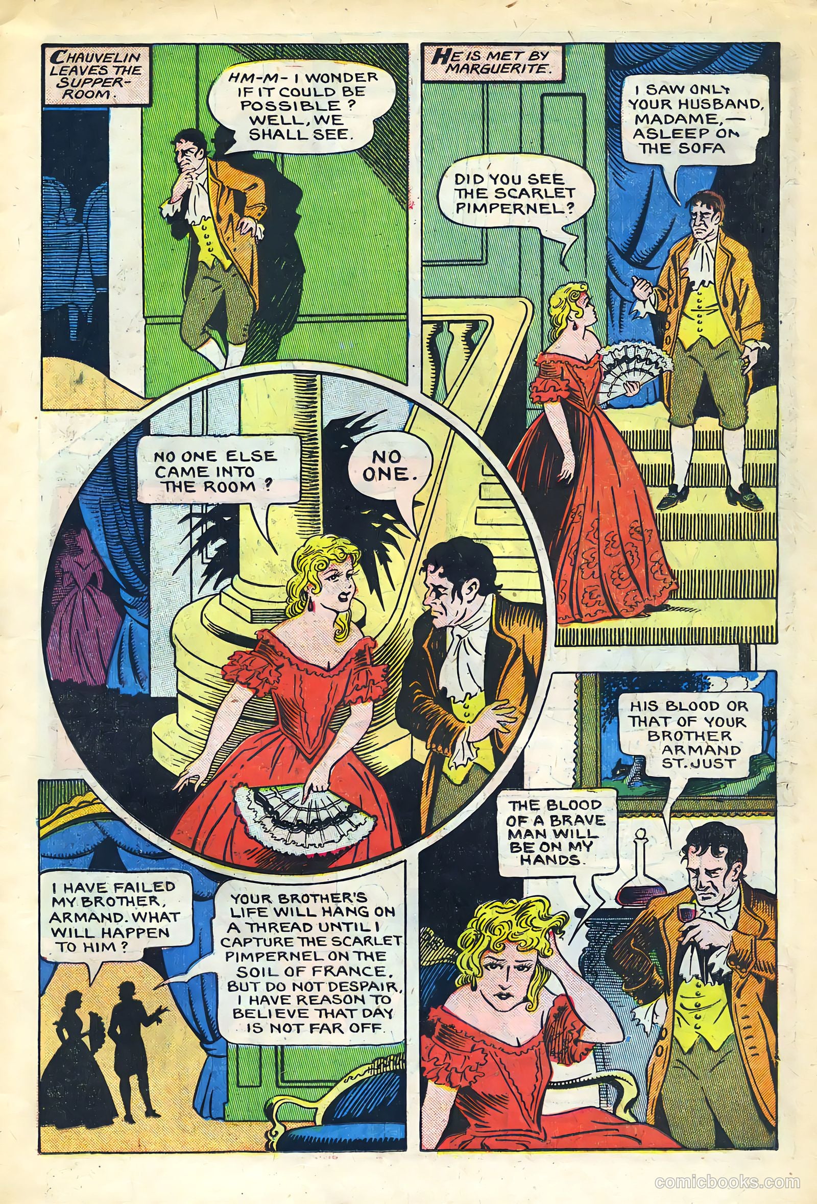 Stories By Famous Authors Illustrated 1 - Scarlet Pimpenel #1 — page 17 of 53