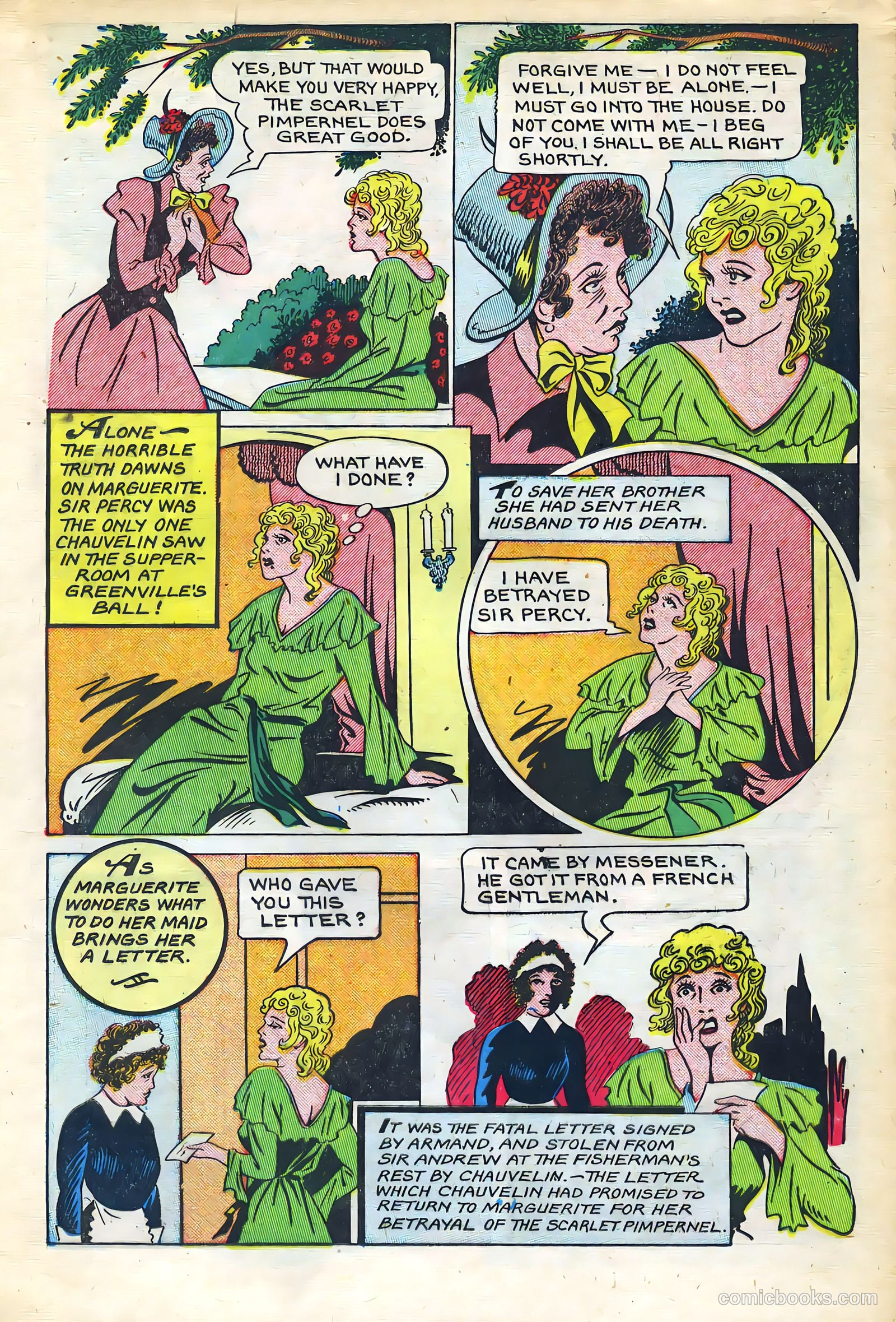 Stories By Famous Authors Illustrated 1 - Scarlet Pimpenel #1 — page 21 of 53