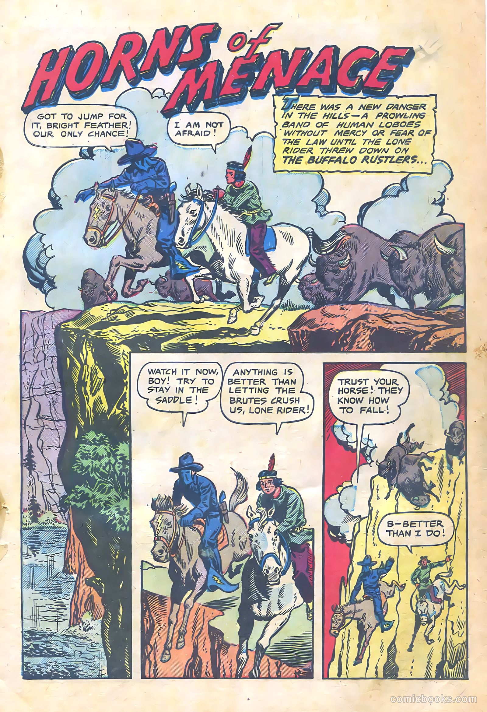 The Lone Rider #12 (1950) — page 3 of 36