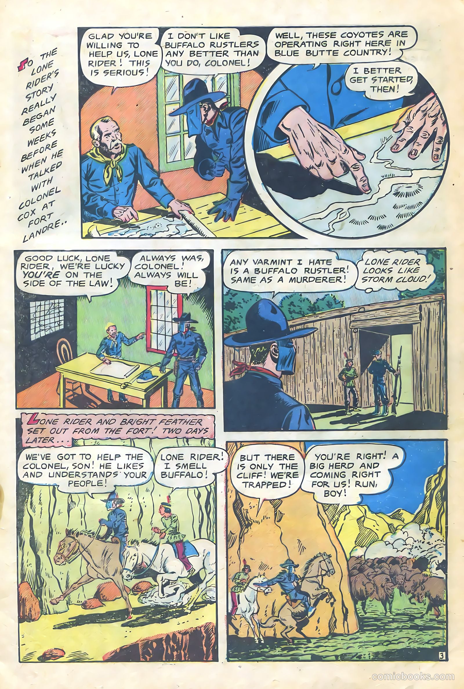 The Lone Rider #12 (1950) — page 5 of 36