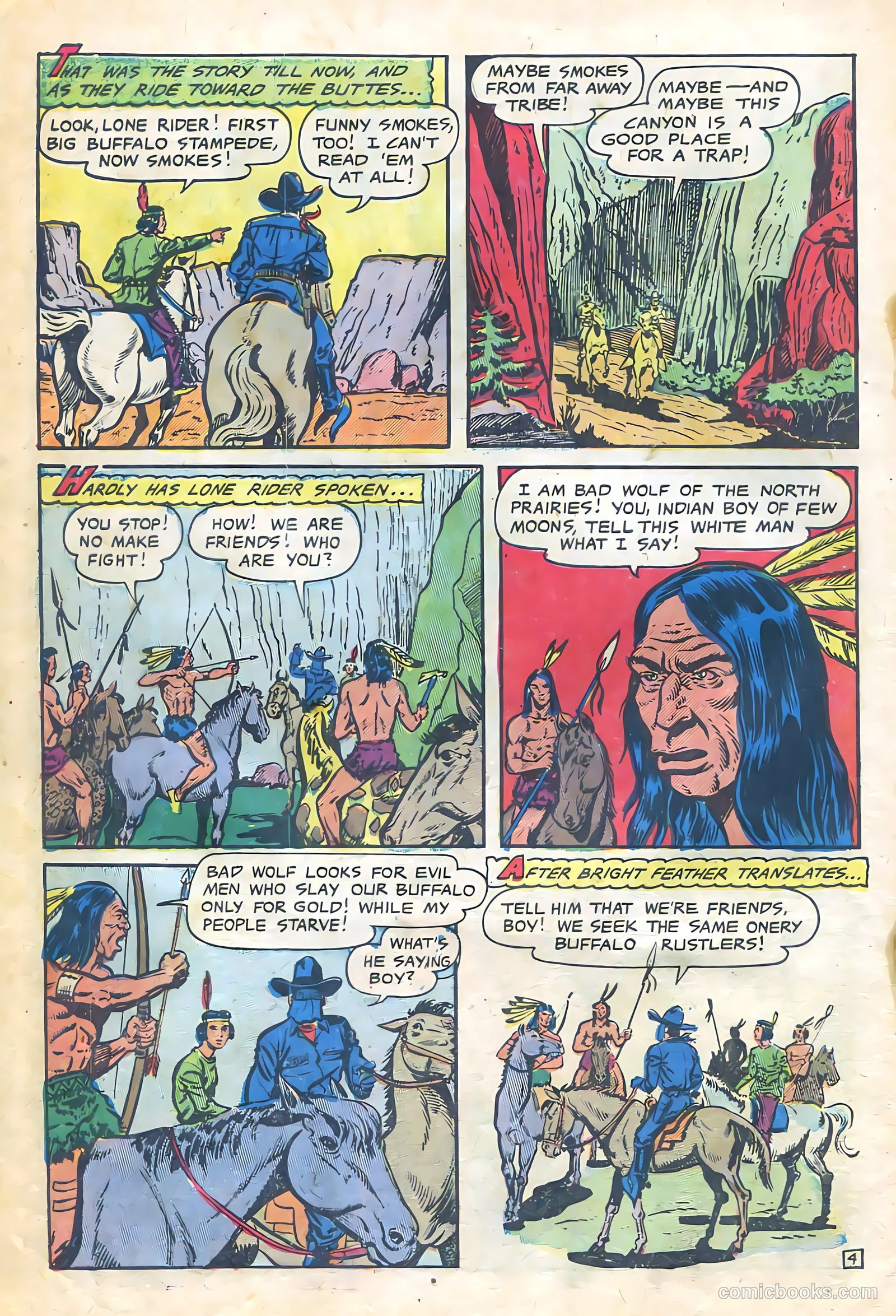 The Lone Rider #12 (1950) — page 6 of 36