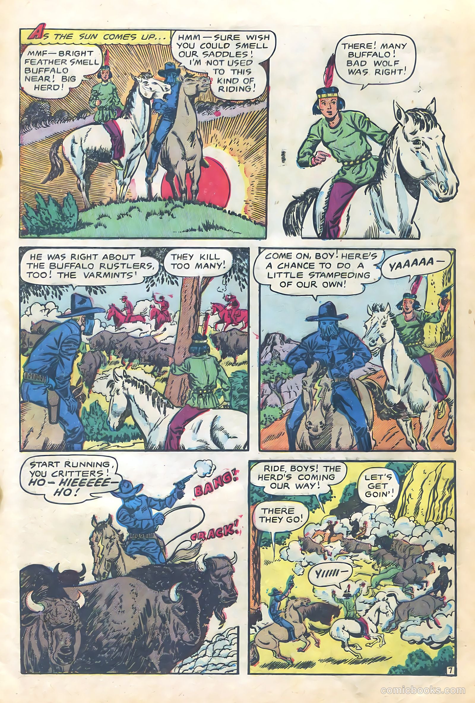 The Lone Rider #12 (1950) — page 9 of 36