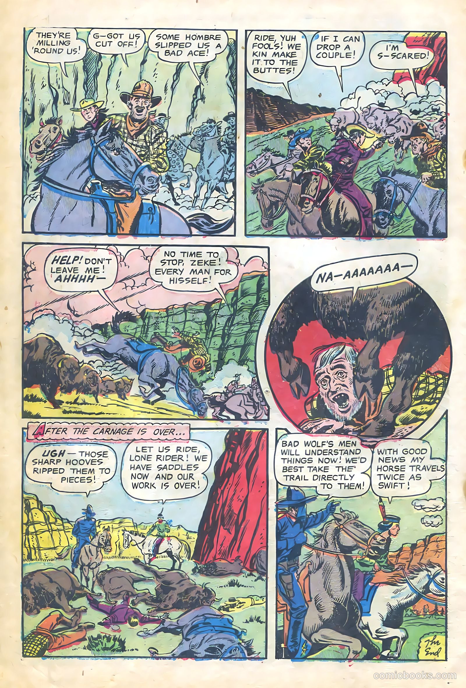 The Lone Rider #12 (1950) — page 10 of 36